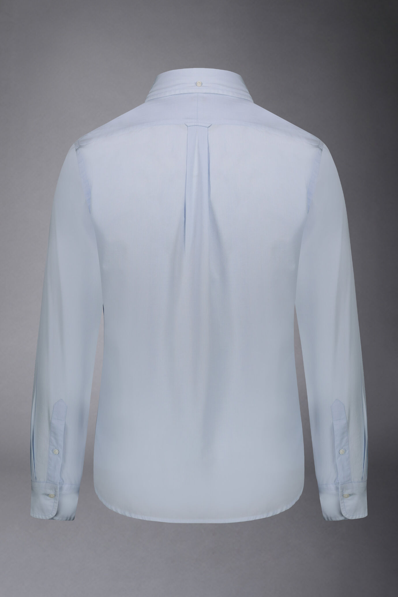 Classic washed genderless button down comfort fit shirt fil-a-fil fabric image number 5