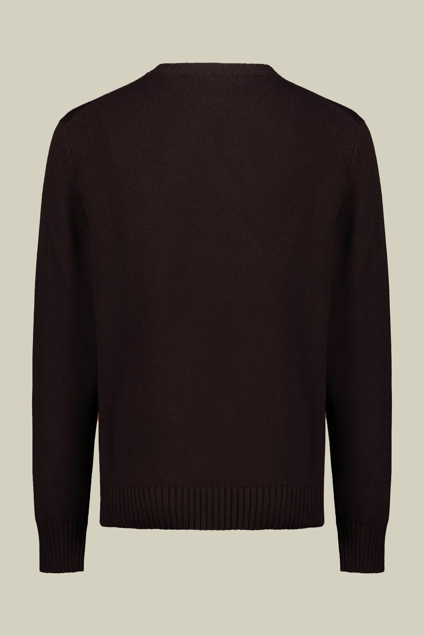Men's crew neck ribbed knit sweater regular fit. image number 5