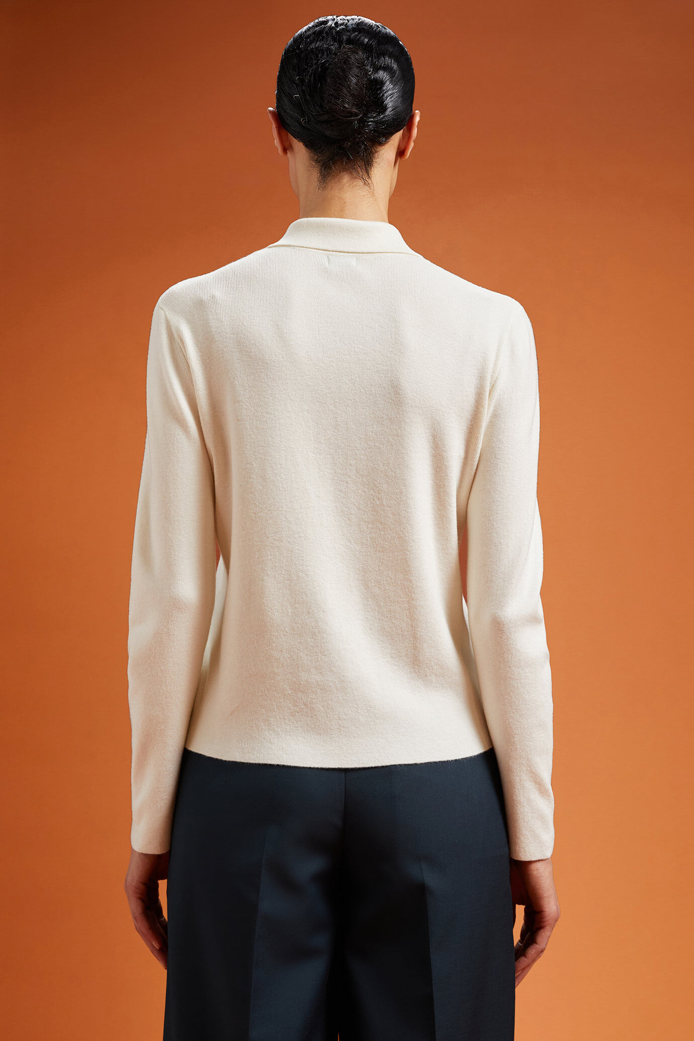 Polo pour femme, manches longues, coupe classique image number 1