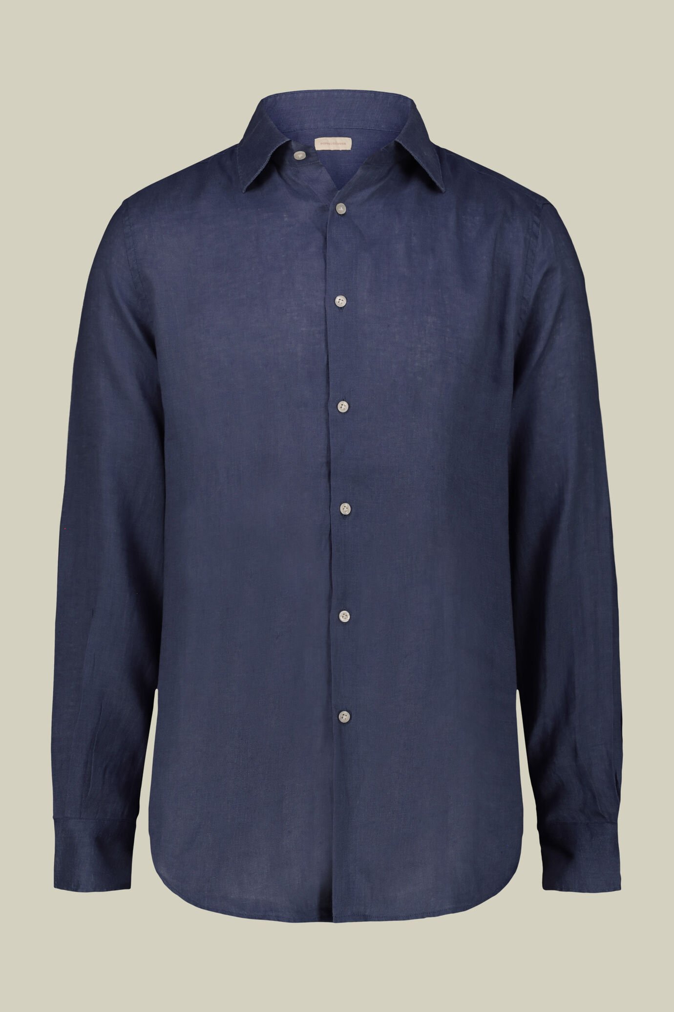 Camicia uomo casual collo classico 100% lino image number 0