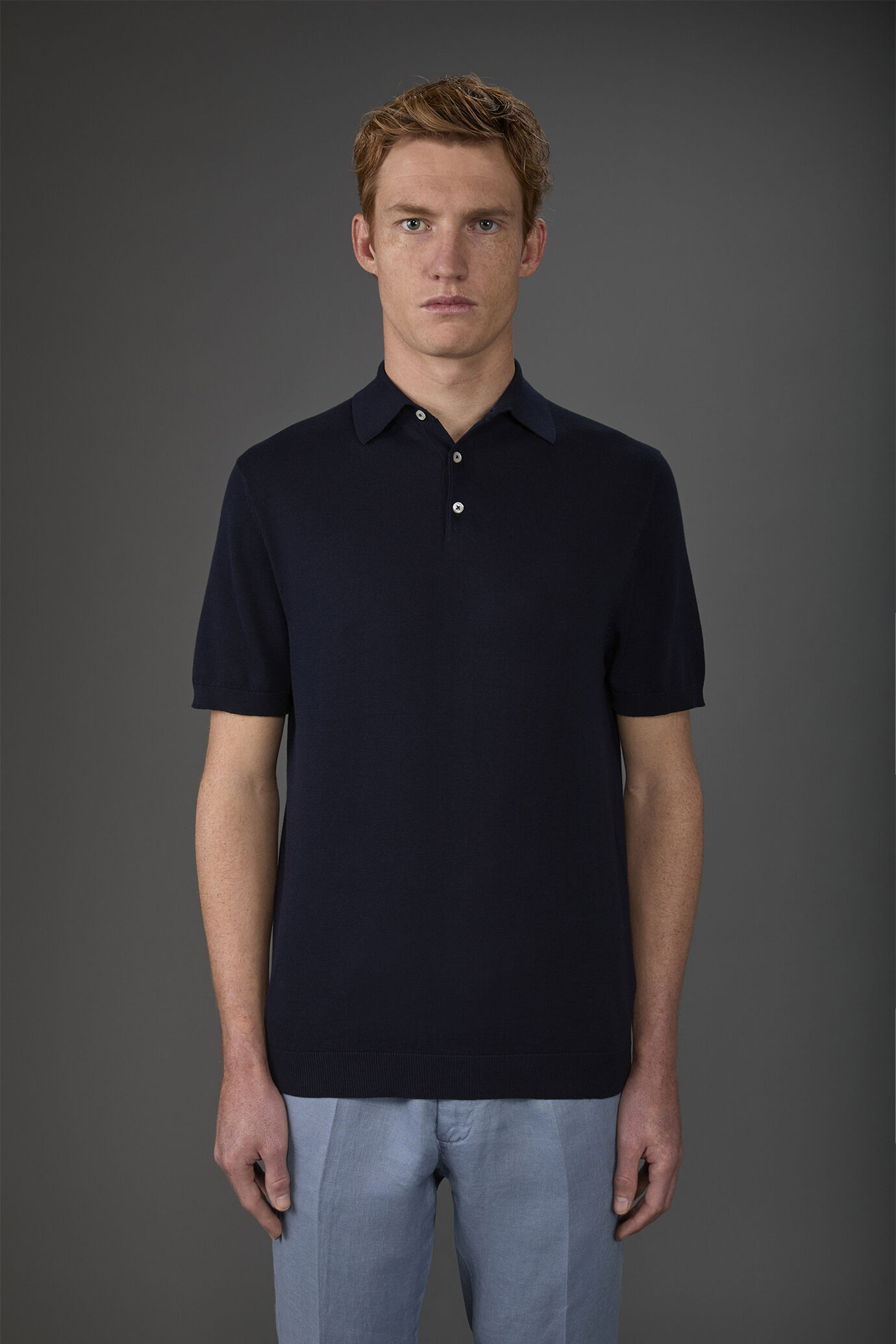 Polo uomo in maglia maniche corte