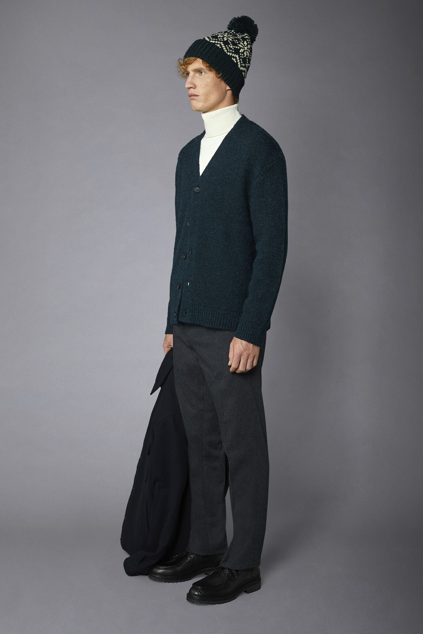 Men's chino pants regular fit twill melange construction image number 1