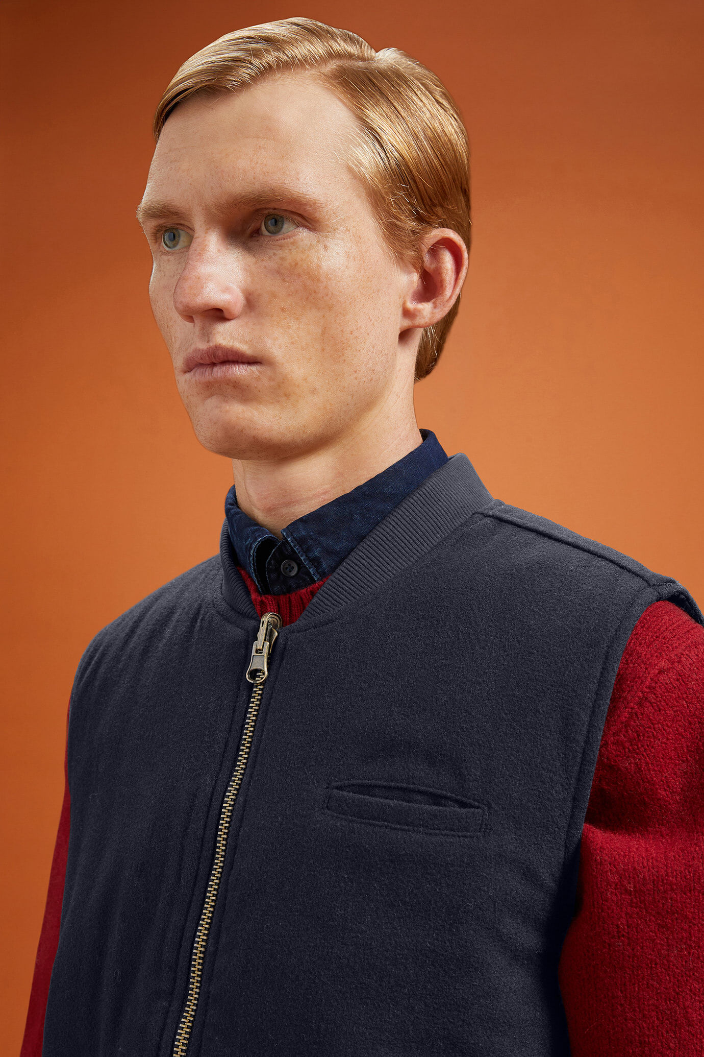 Gilet uomo imbottito reversibile regular fit image number 4