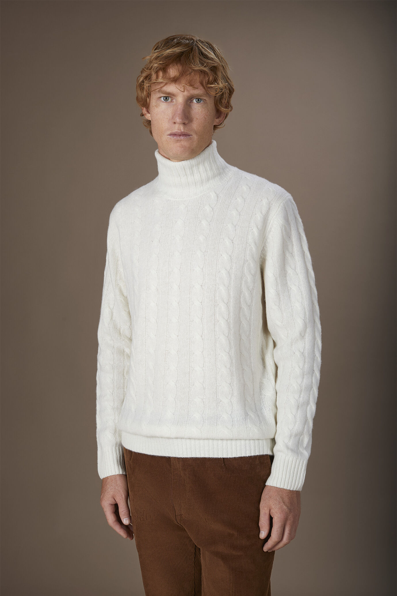 Maglia uomo collo alto lambswool regular fit