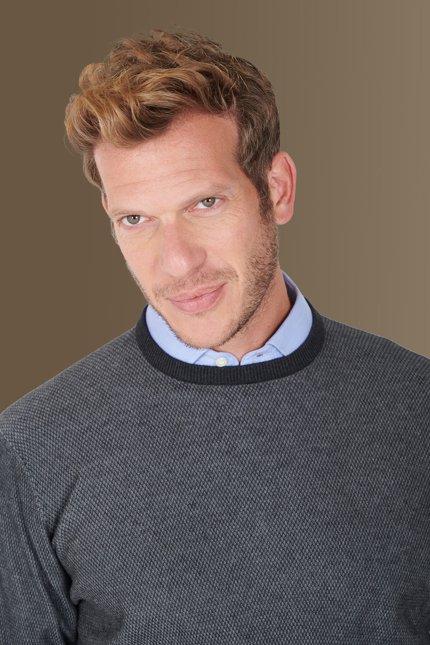 Maglia girocollo grana di riso image number 2