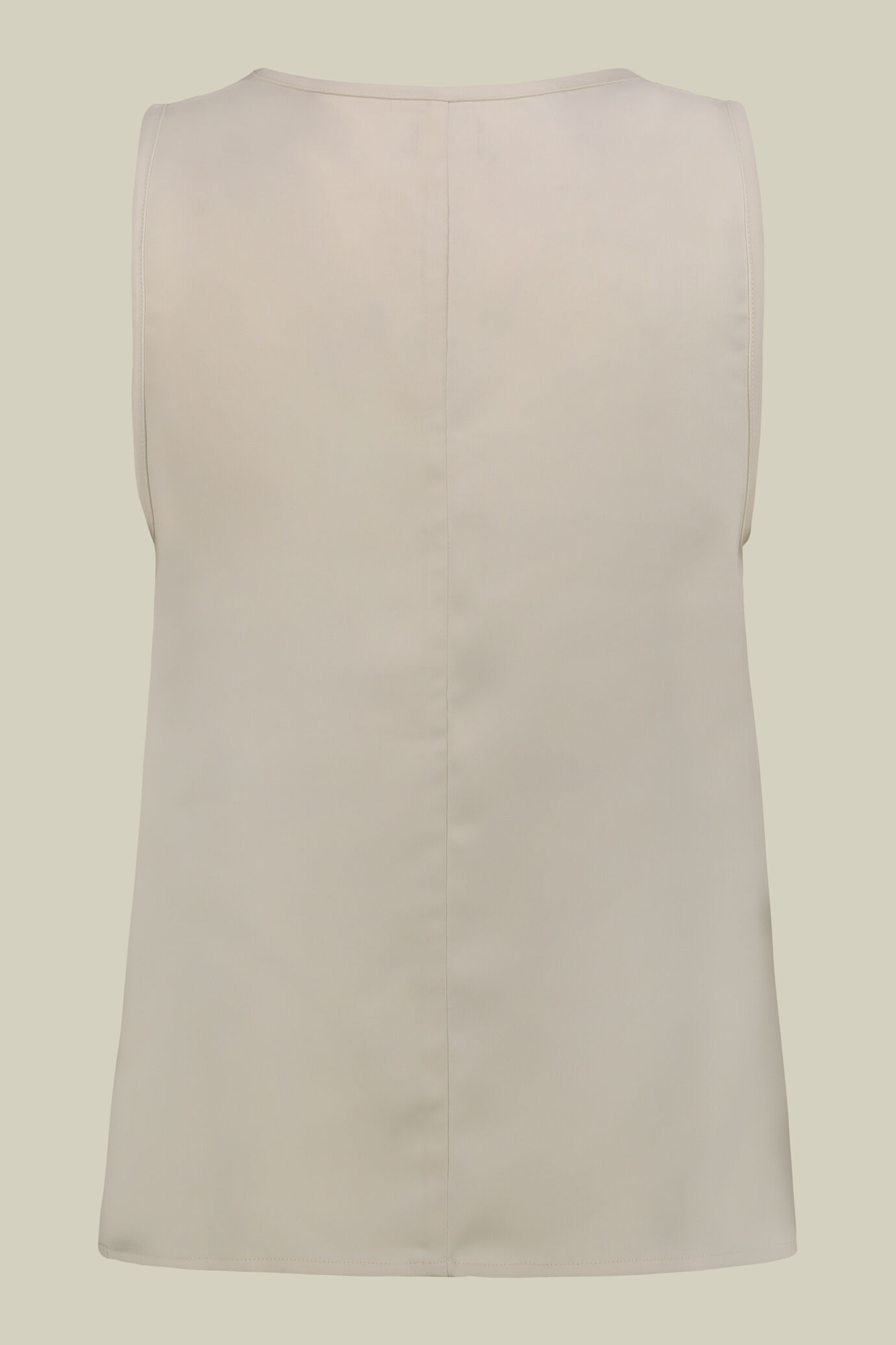 Top pour femme sans manches en satin, à encolure ronde image number 1