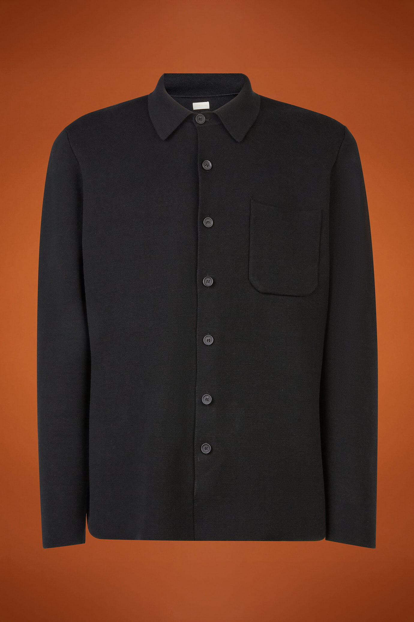 Shacket uomo in jersey 100% cotone Punto Milano regular fit image number 5