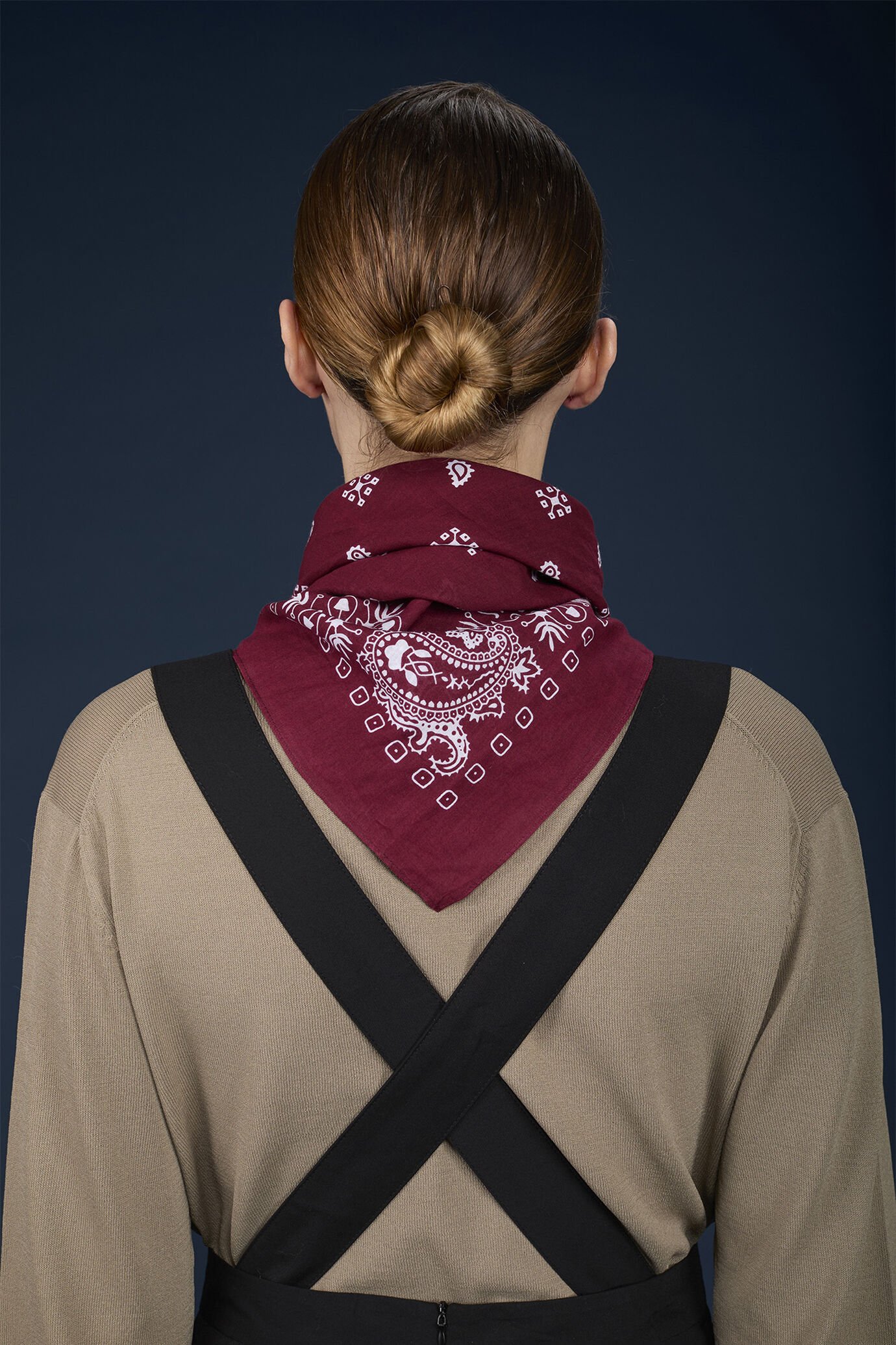 Foulard donna in cotone fantasia paisley