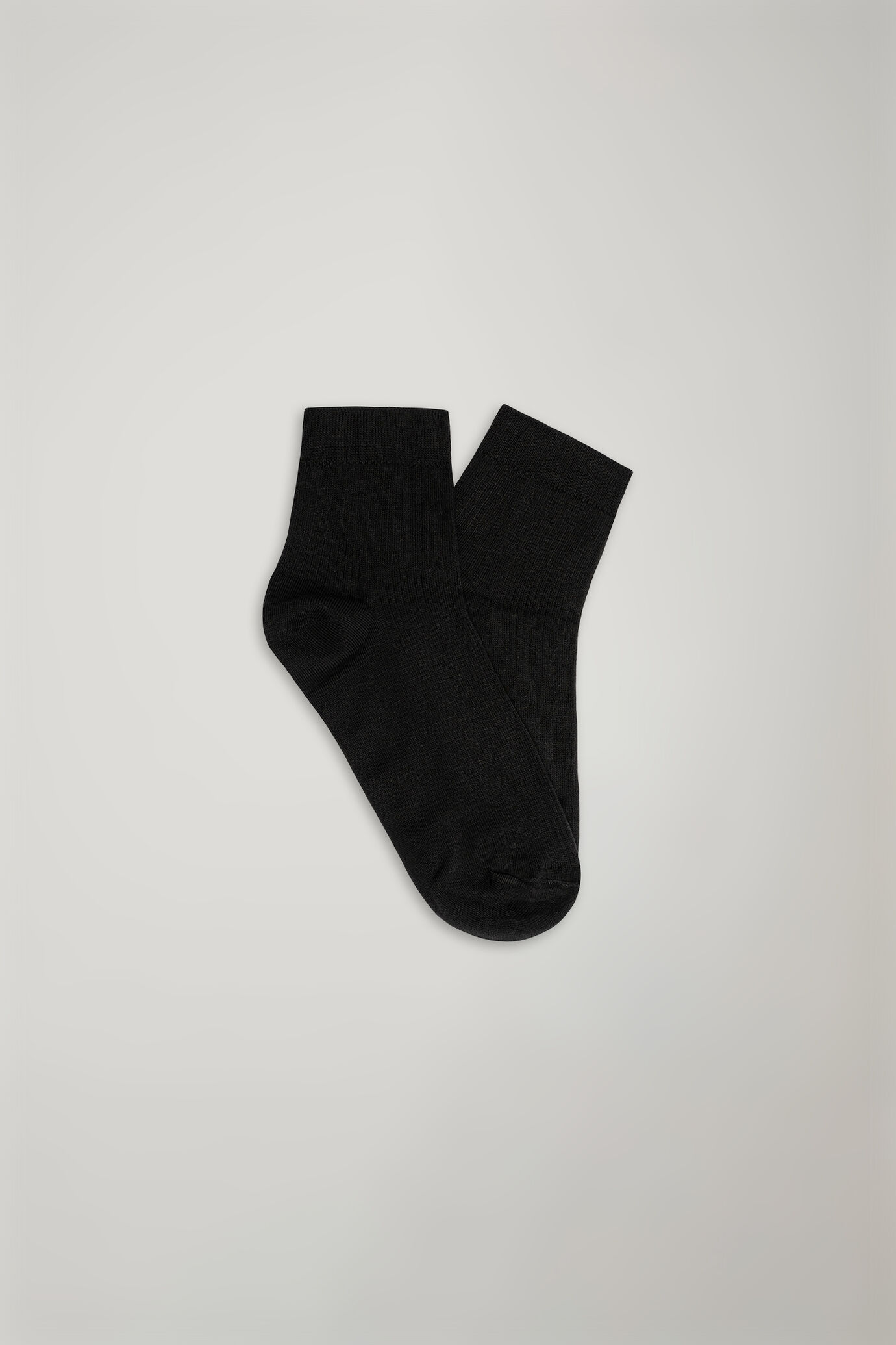 Women’s socks made in Italy in cotton blend solid color ribbed