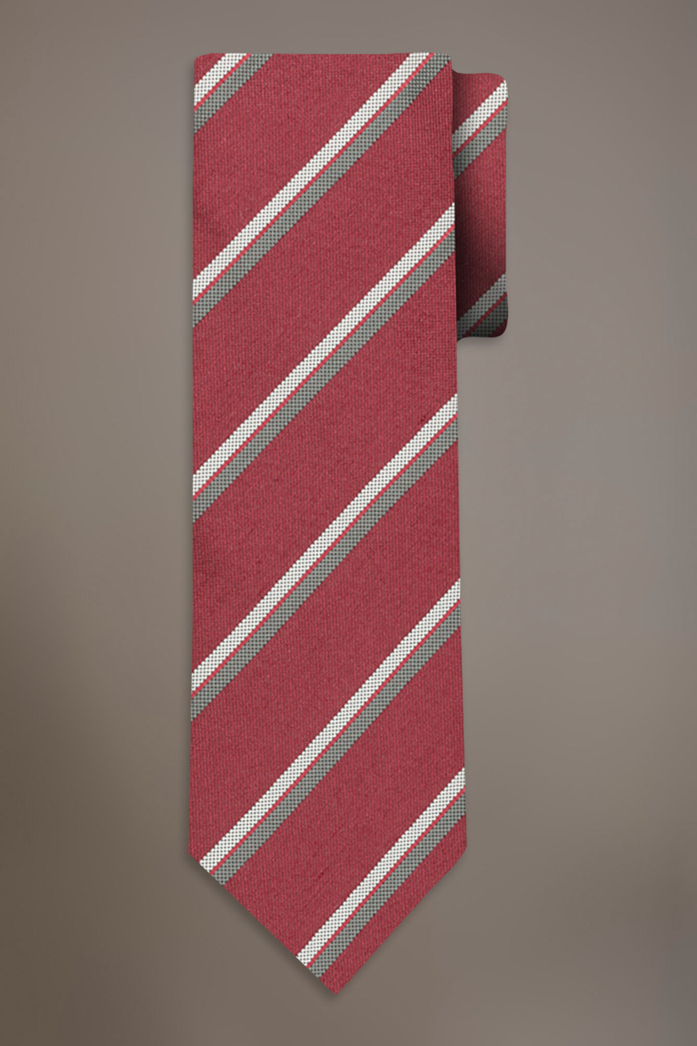Cravatta misto bamboo regimental image number 0