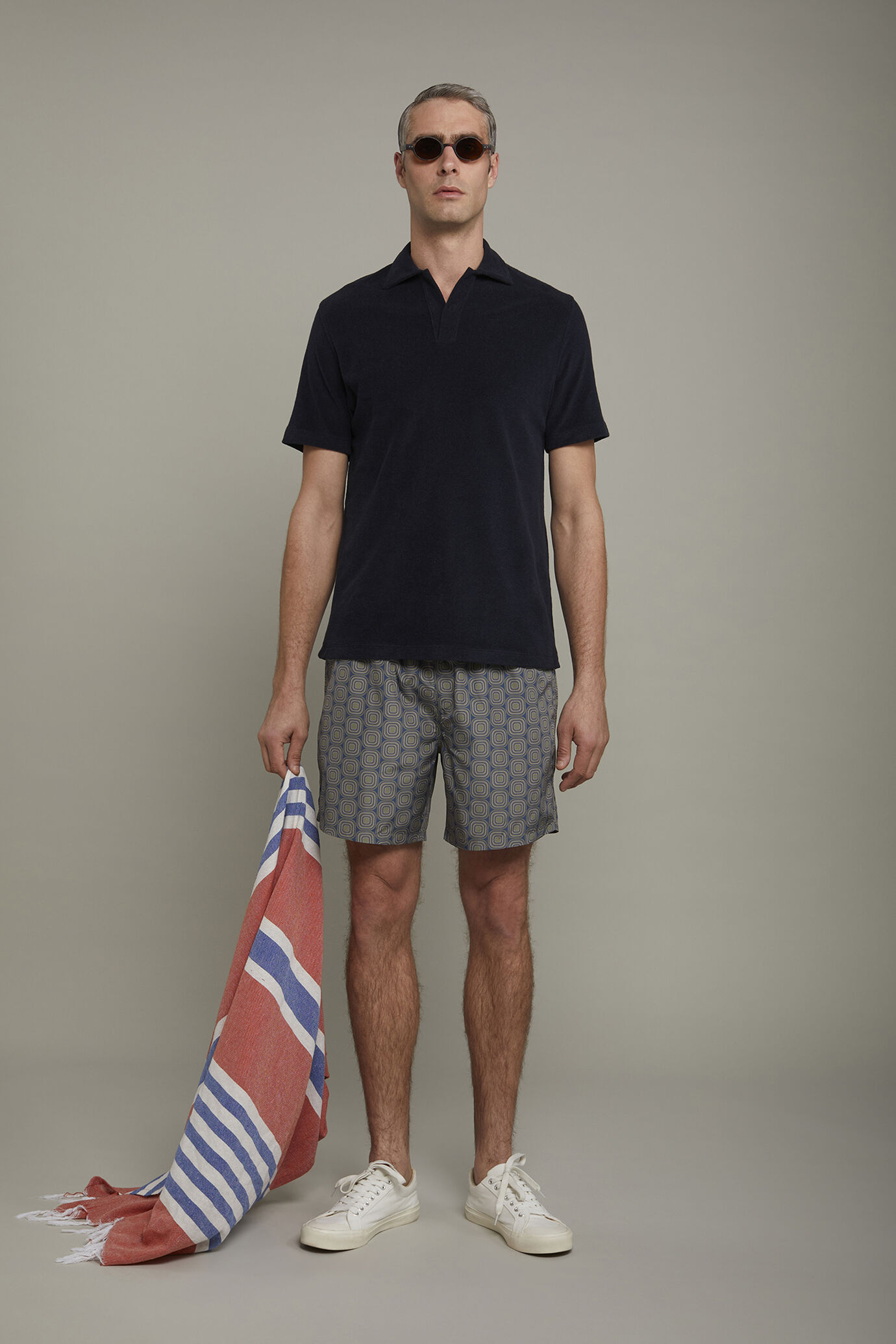 Badehose für Herren mit Makromuster image number 0