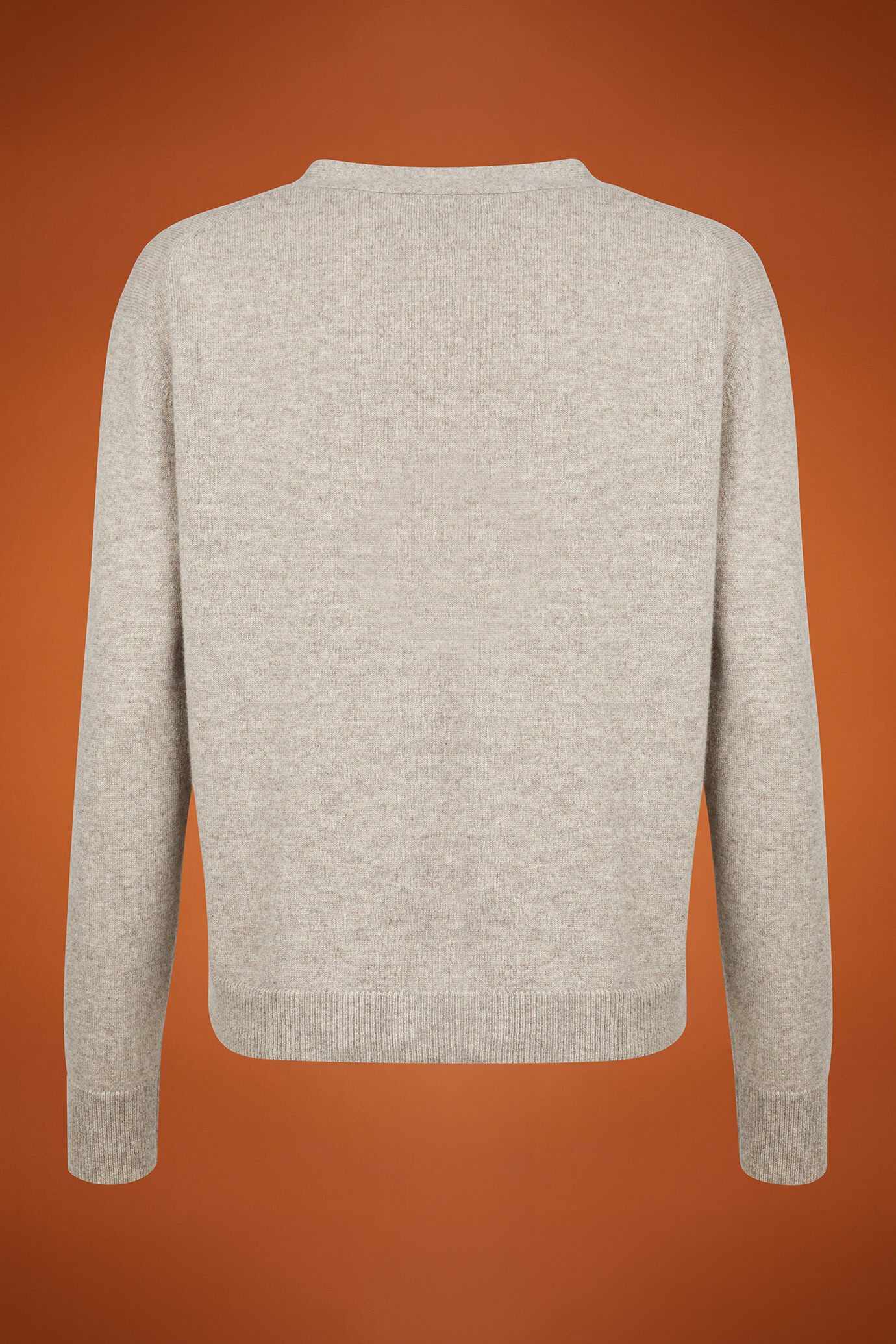 Cardigan à col rond pour femme, 100% cachemire, coupe classique image number 5