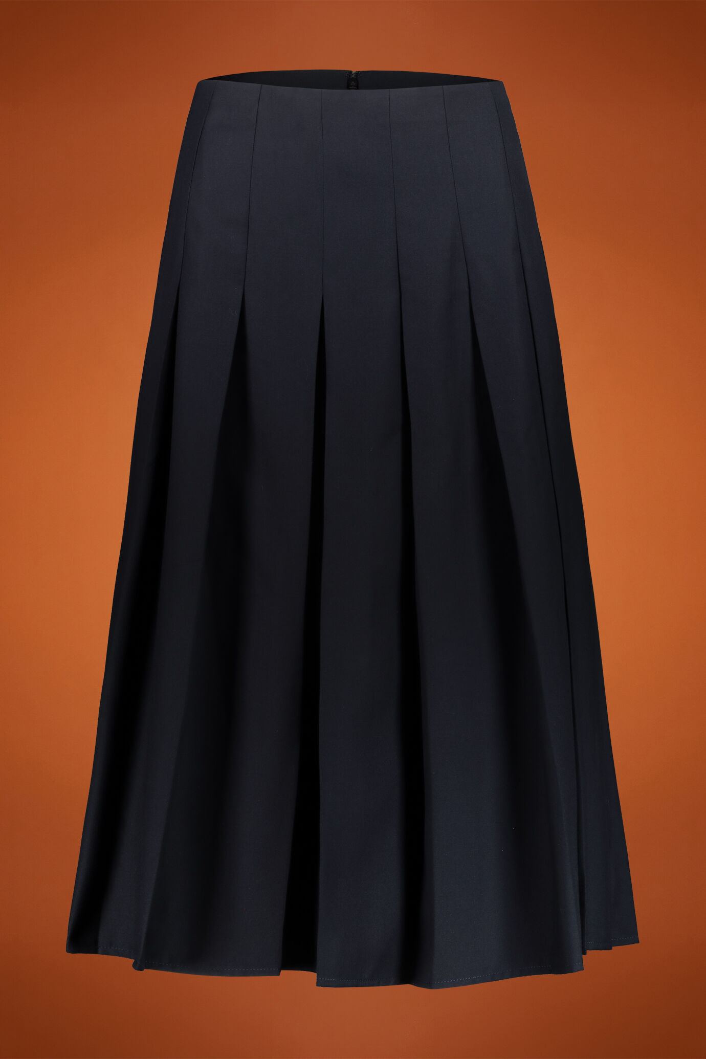 Schlichter Longuette-Rock mit Falten