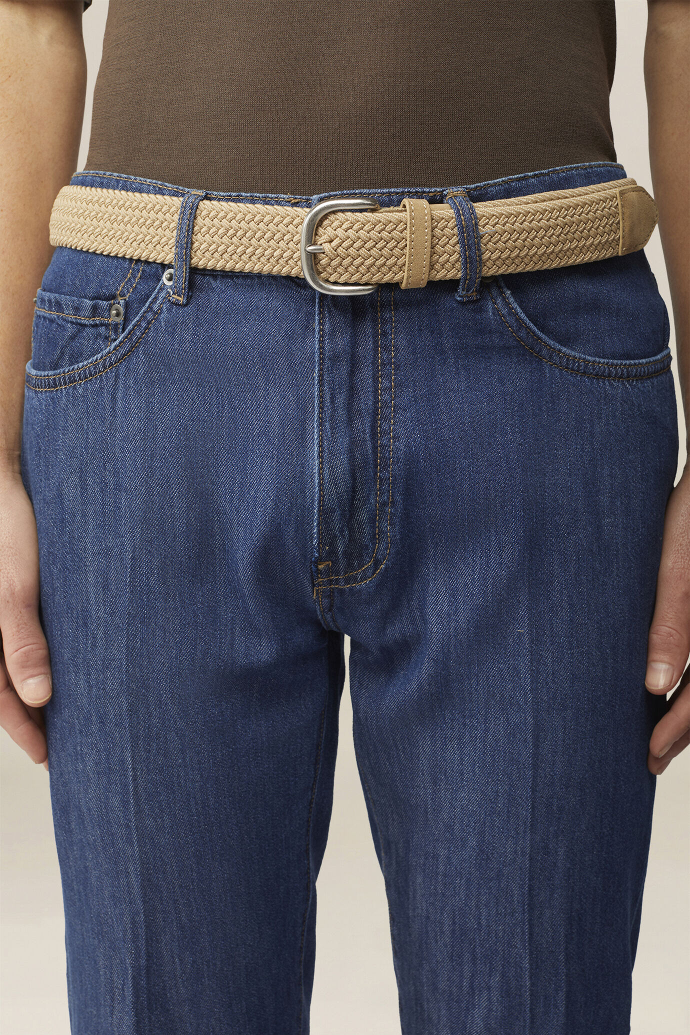 Ceinture classique pour homme, couleur unie image number 0