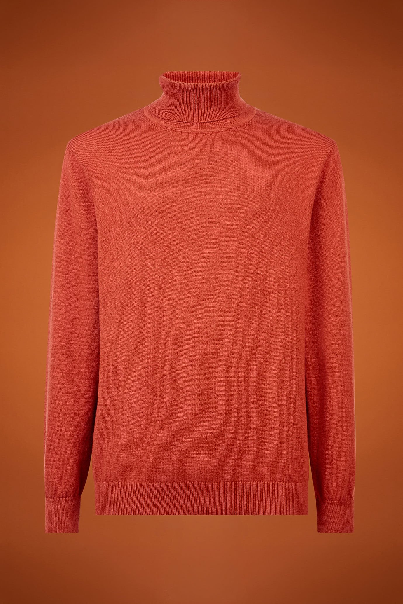Herren-Pullover mit hohem Ausschnitt aus Baumwolle in normaler Passform image number 4