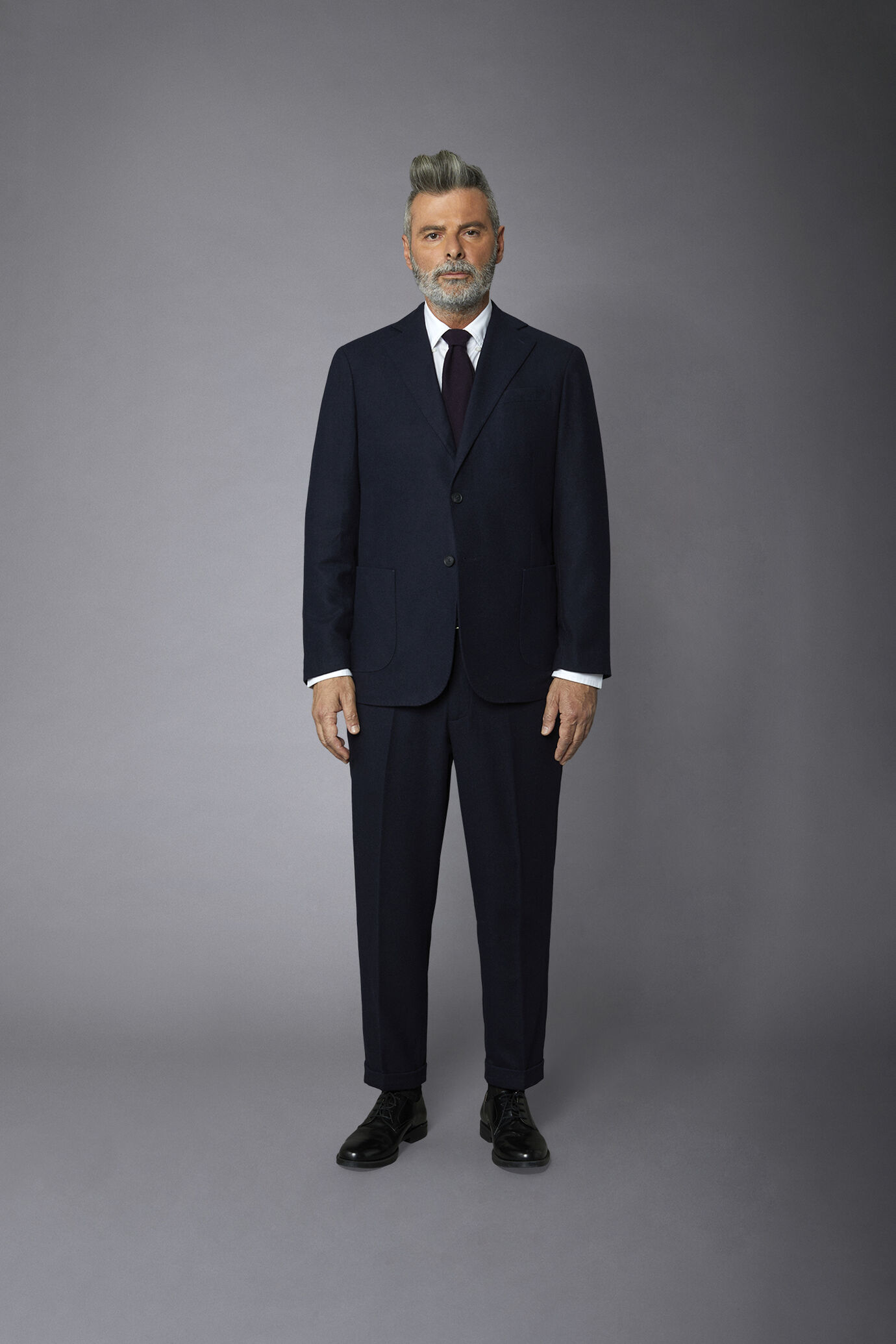 Giacca uomo monopetto misto lana regular fit image number 2
