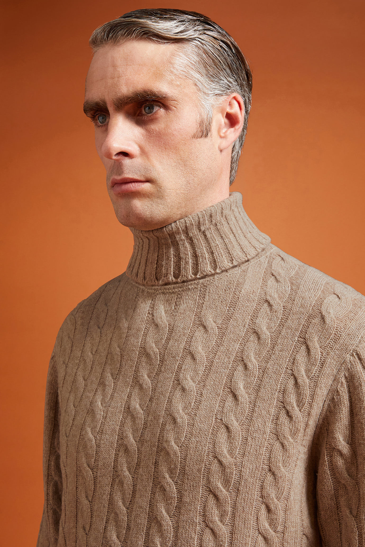 Maglia uomo collo alto misto lana lambswool regular fit image number 3