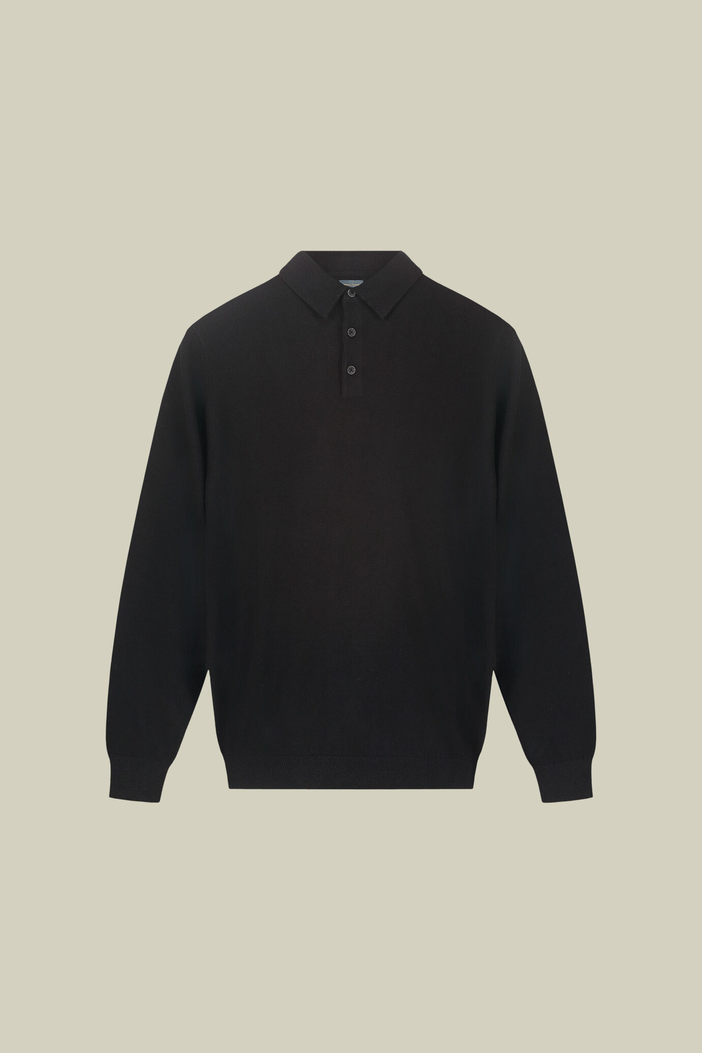 Polo uomo in maglia misto lana e cotone regular fit image number 4