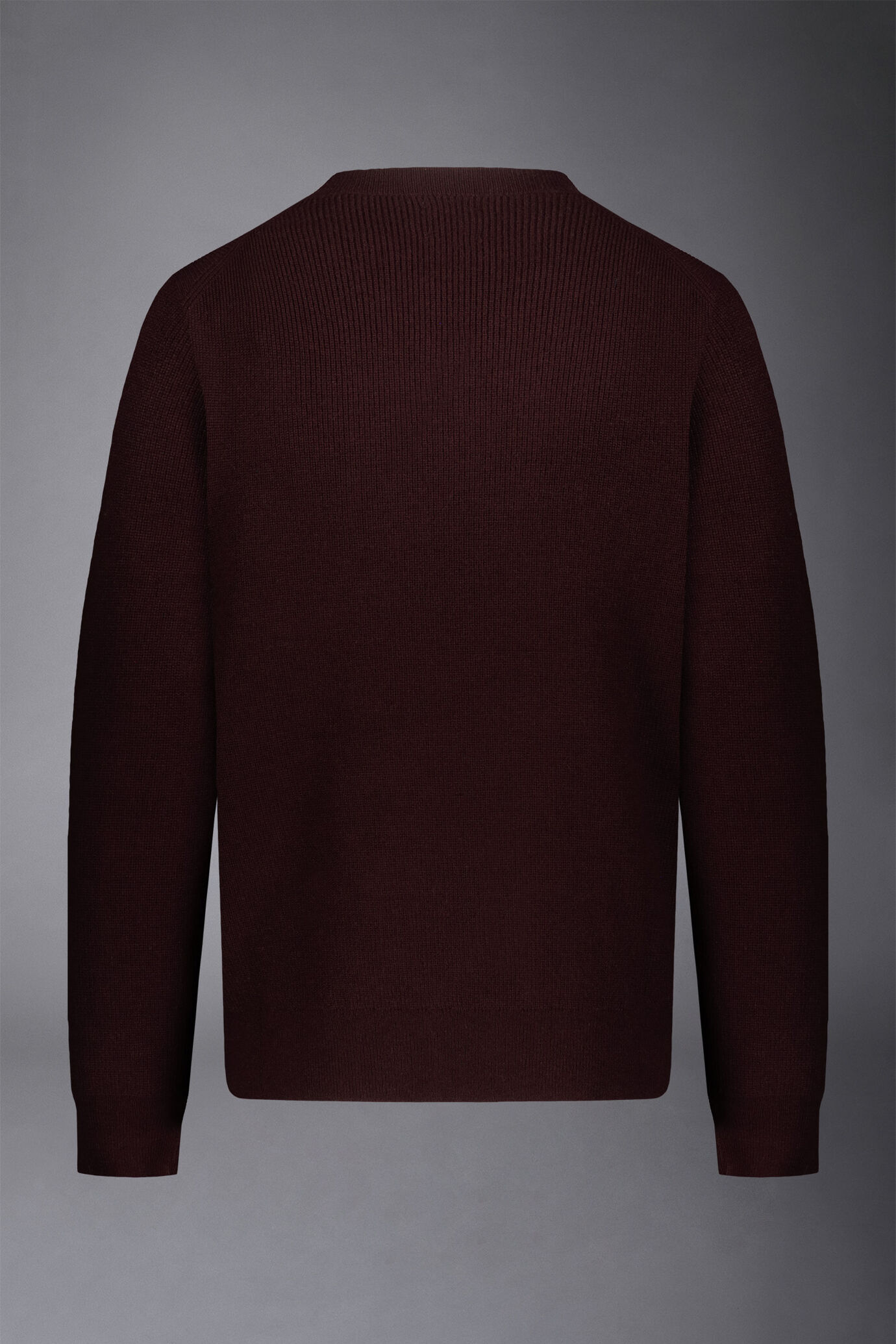 Men's roundneck sweater with English rib knitting regular fit image number 5
