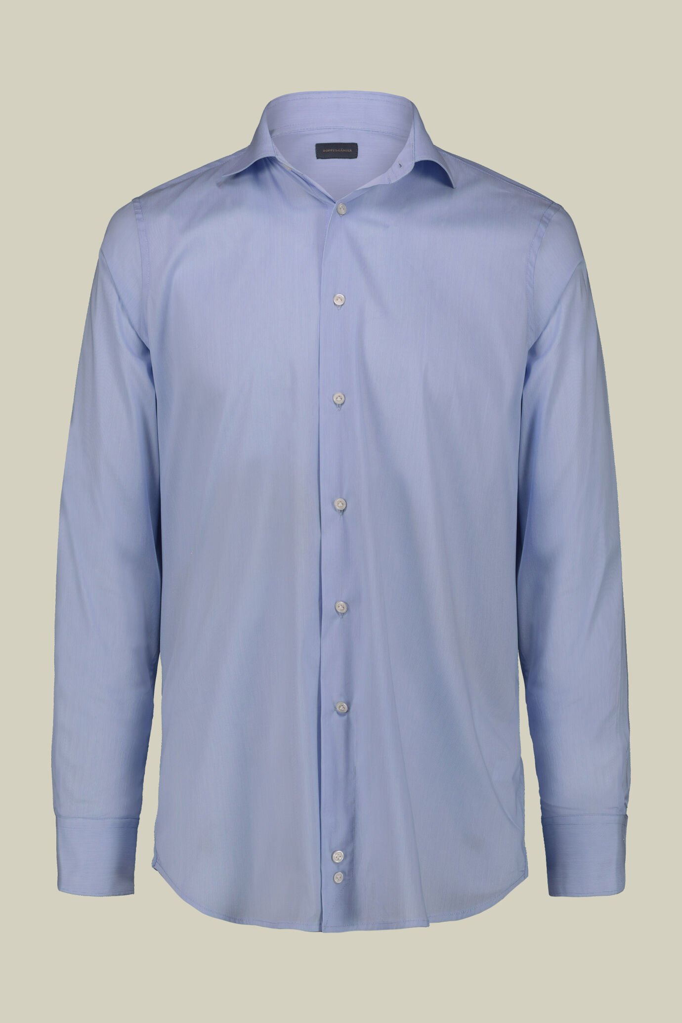 Chemise pour homme à col classique micro-crêpé convenant aux boutons de manchette