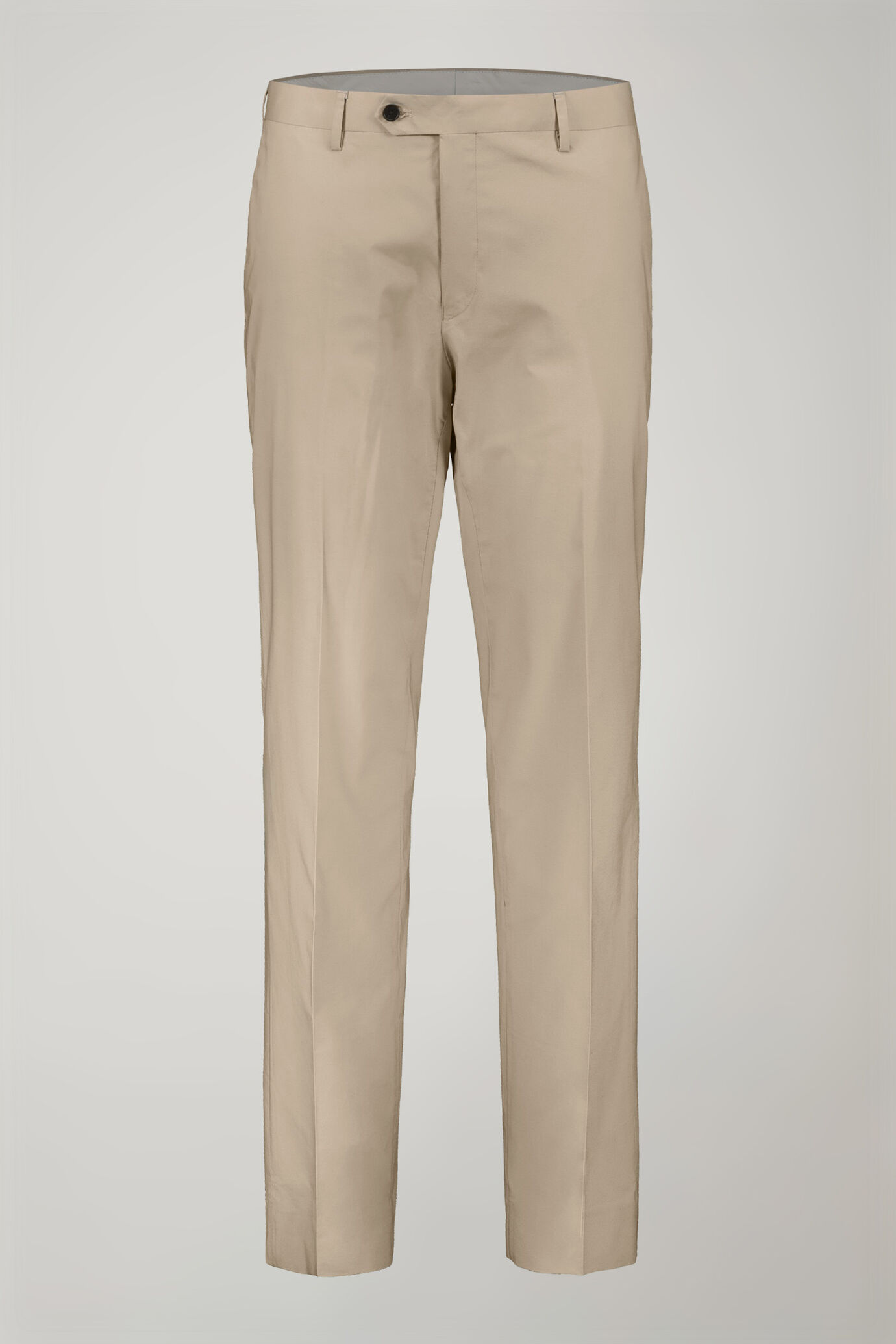 Abito monopetto in cotone regular fit tinta unita image number 6