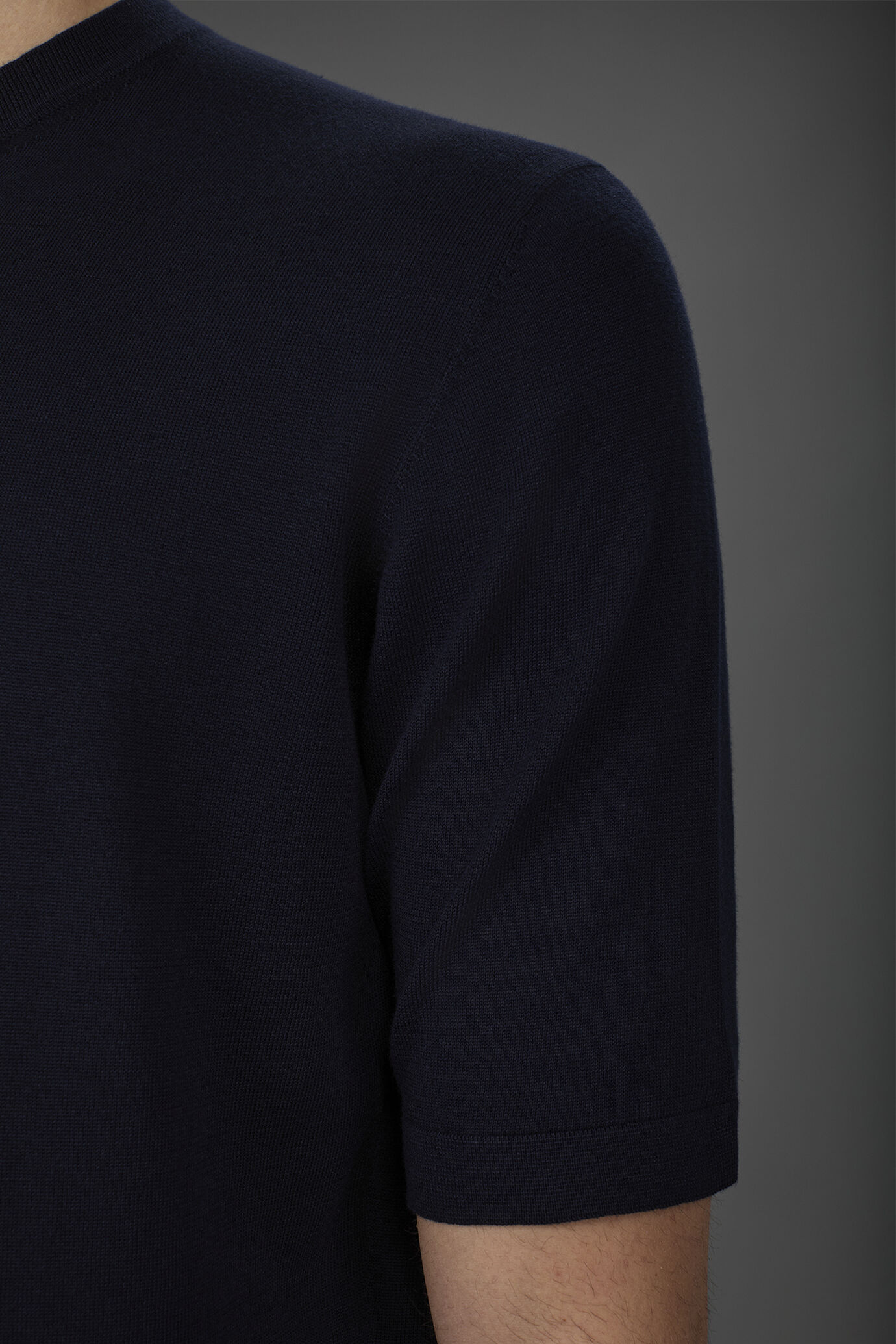 T-shirt uomo in maglia maniche corte 100% cotone doppio ritorto image number 3