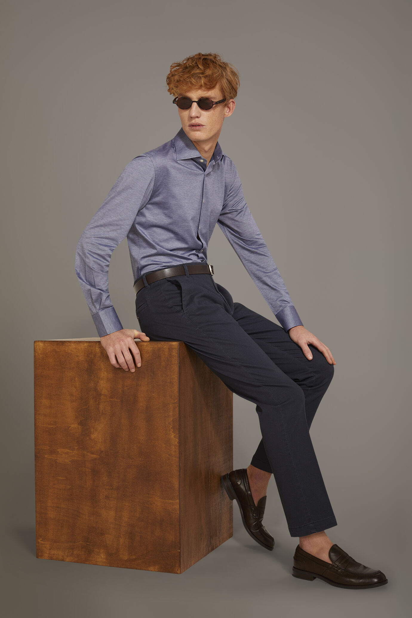 Chino-Hose in normaler Passform aus robustem Stoff image number 0