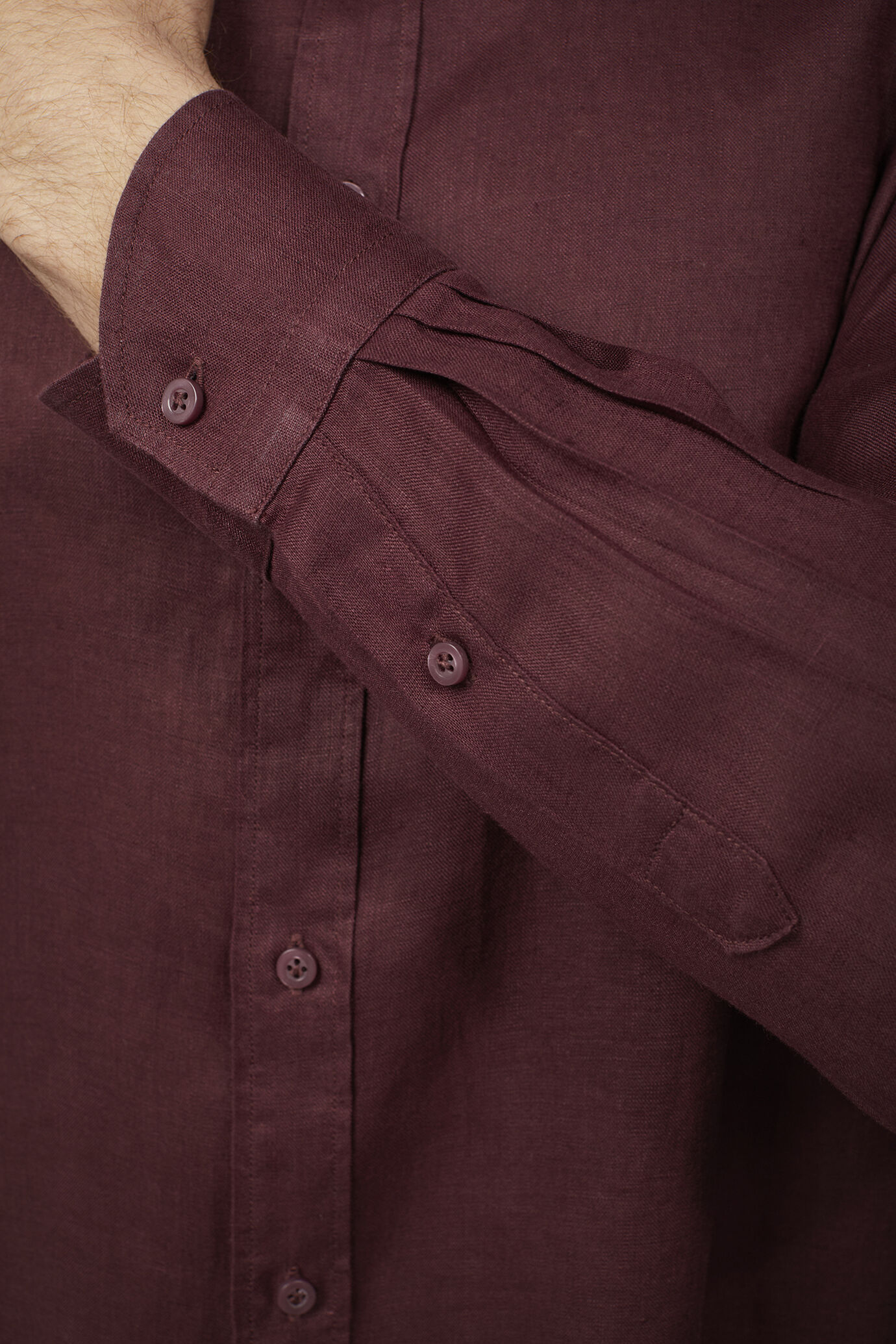Chemise décontractée homme à col classique, en 100 % lin, coupe confort image number 4