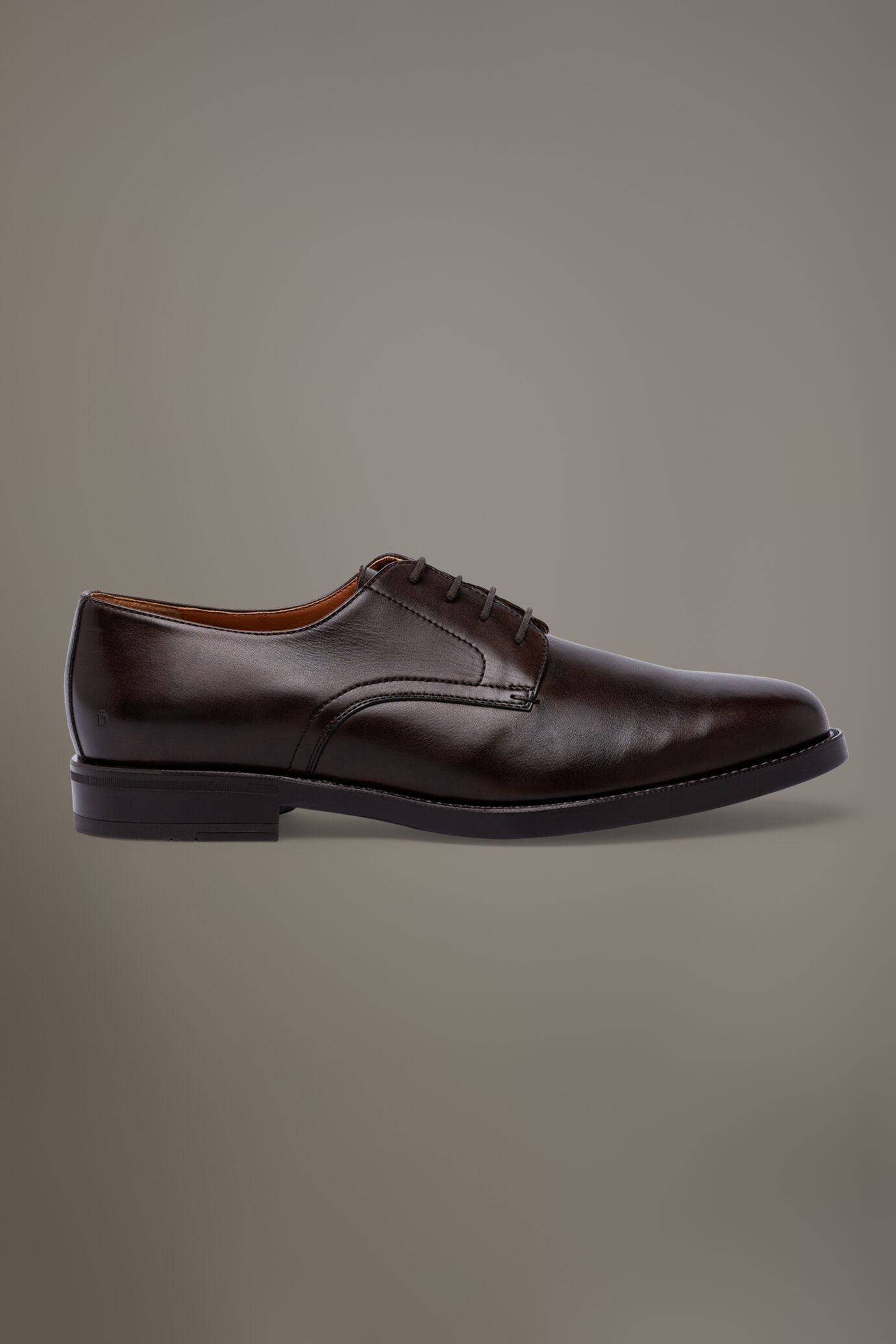Derby shoes 100% leather with rubber sole image number 1