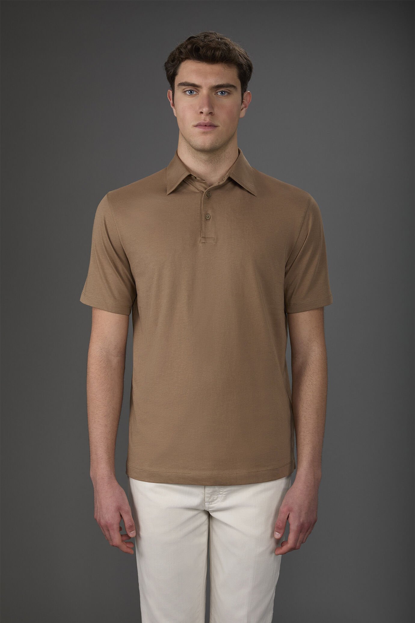 Polo uomo manica corta in 100% cotone organico image number 0