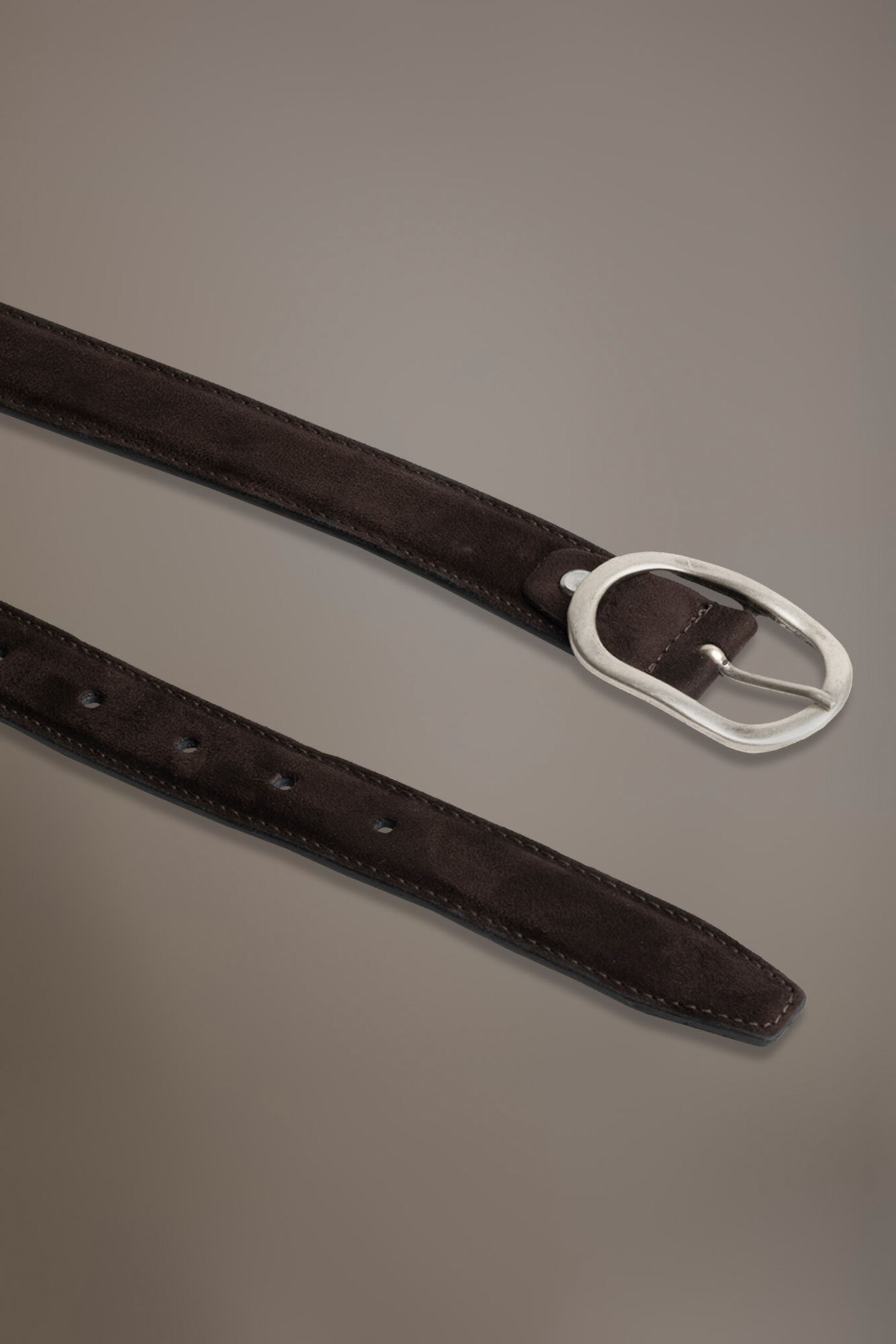 Cintura in suede uomo brown made in italy image number 1
