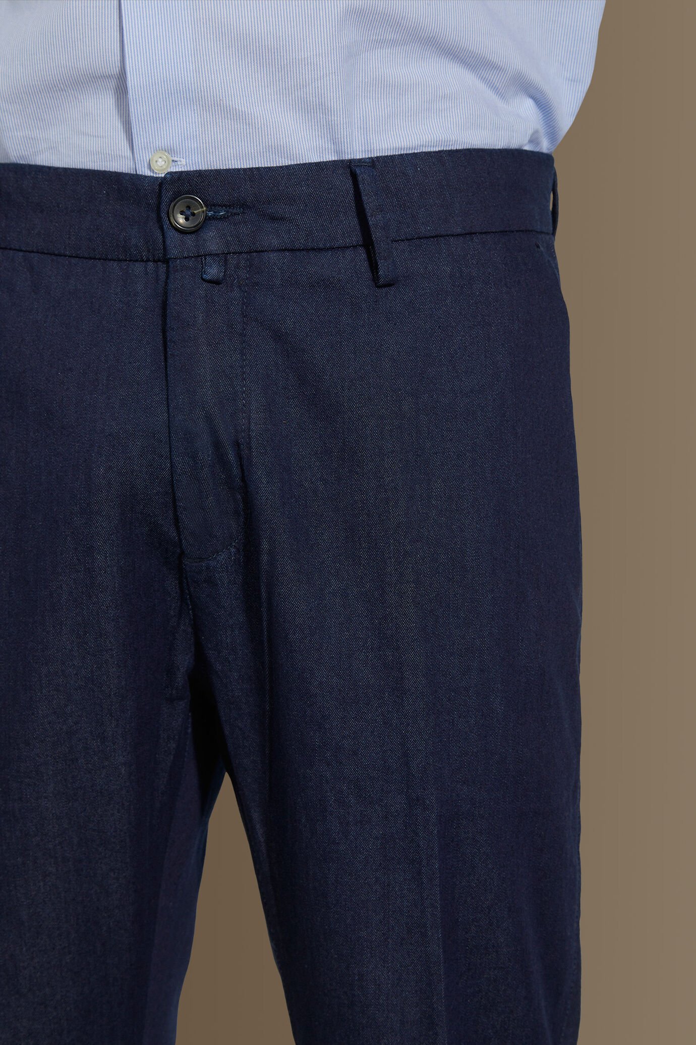 Pantalone chino uomo in denim image number 3