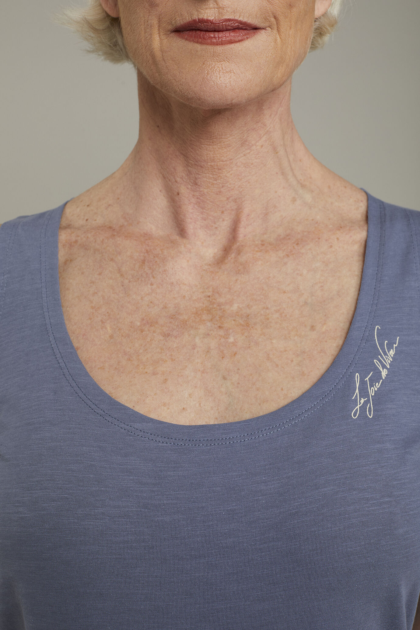 Women’s 100% cotton tank top regular fit image number 3