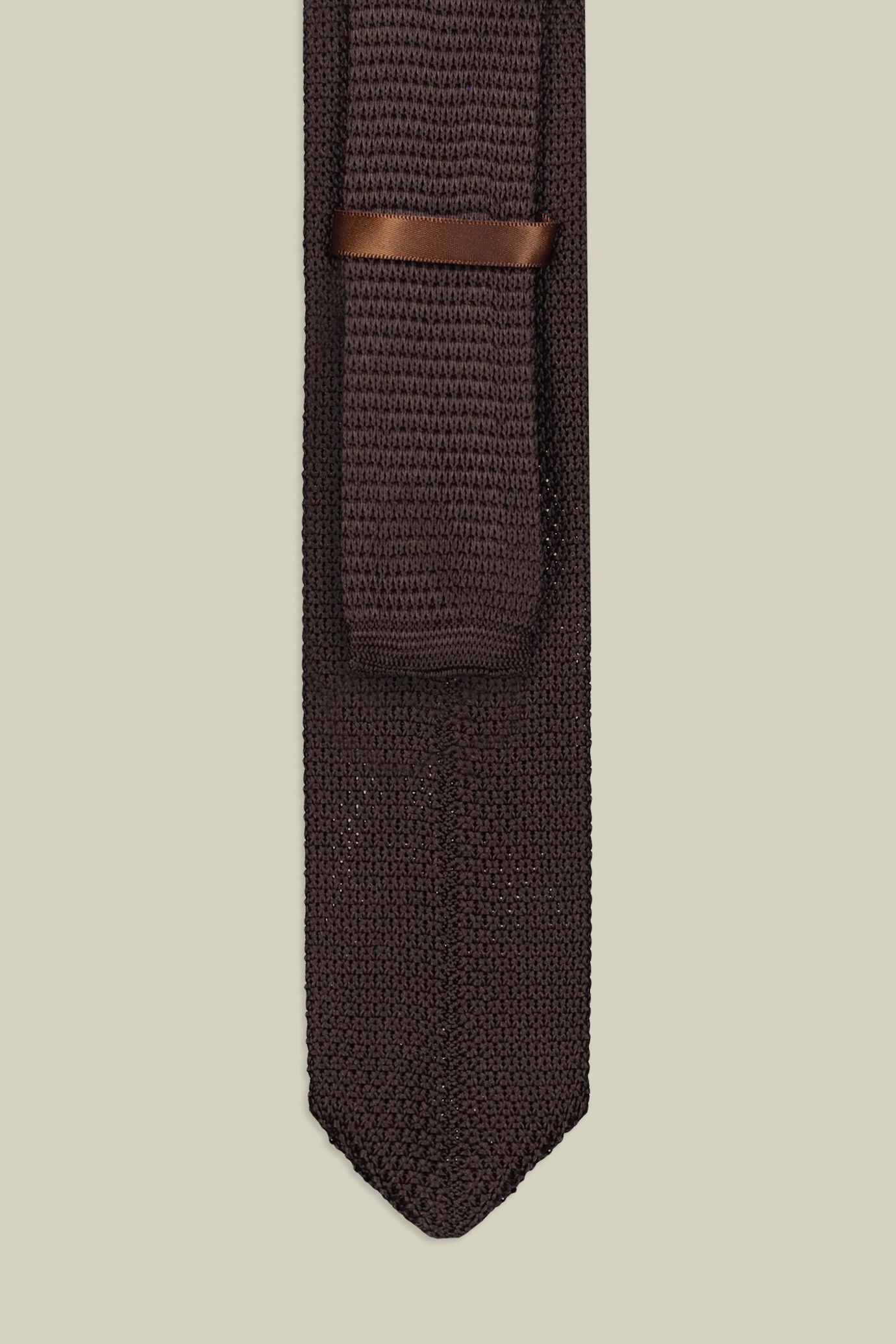 Cravatta uomo a intreccio tinta unita image number 2