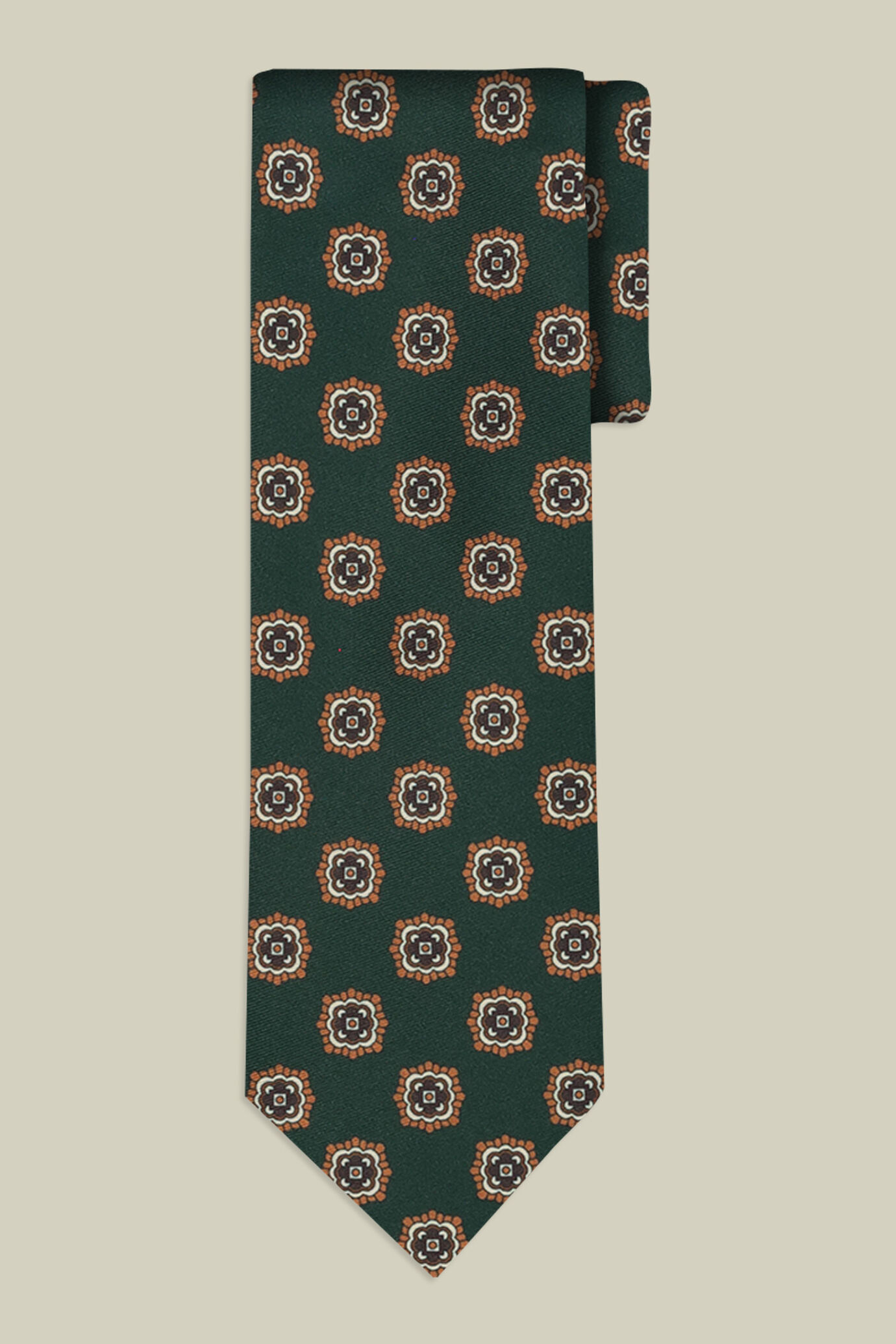 Men's tie with macro geometric pattern