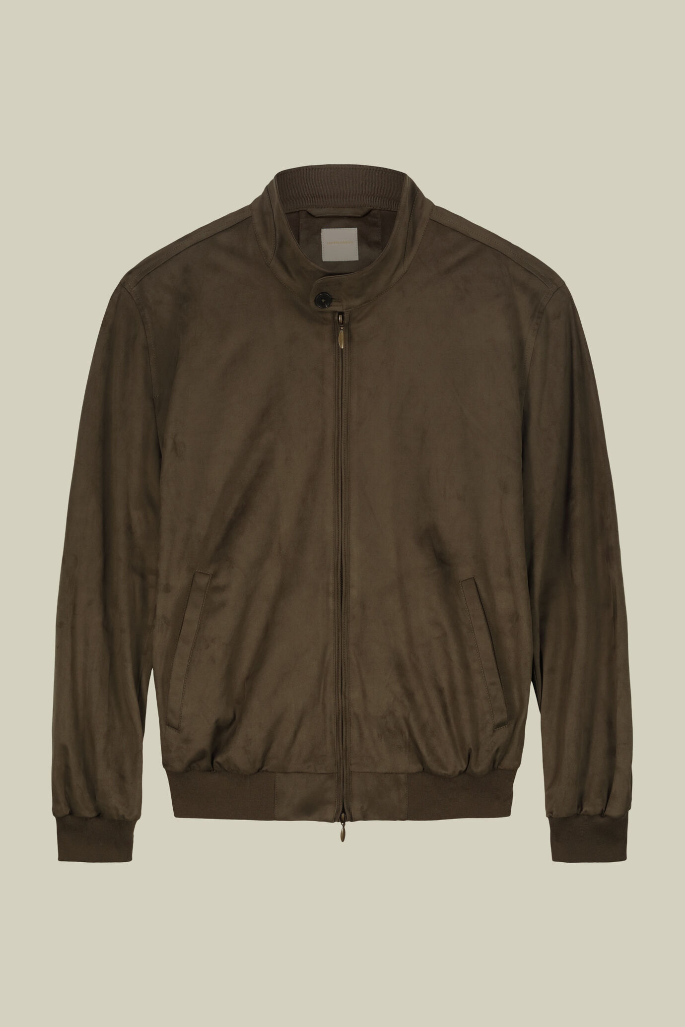 Men's Herrington jacket with suede effect fabric image number 4