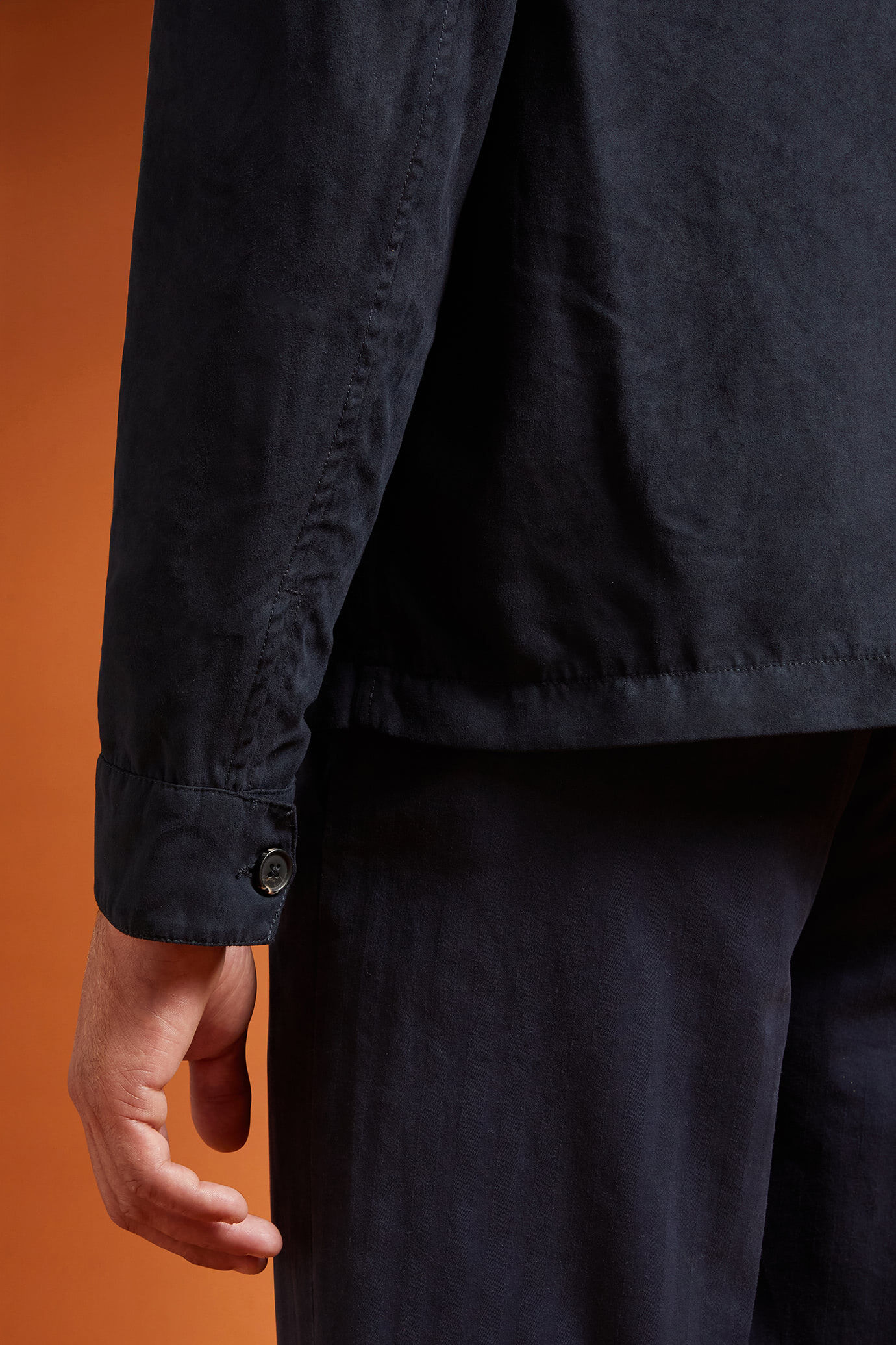 Men's jacket with suede-like fabric regular fit image number 2