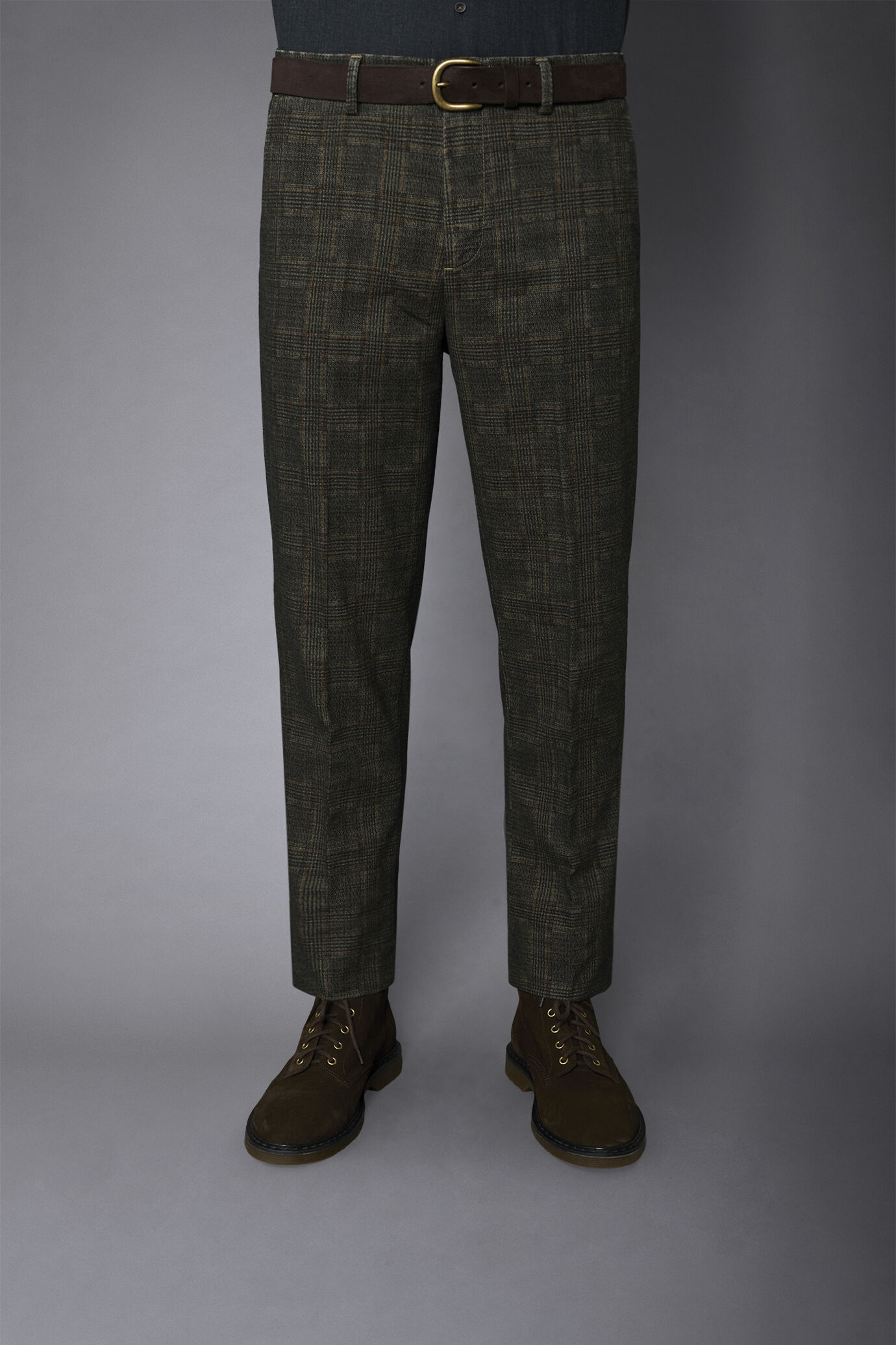 Prince of Wales regular fit men's chino pants image number 3