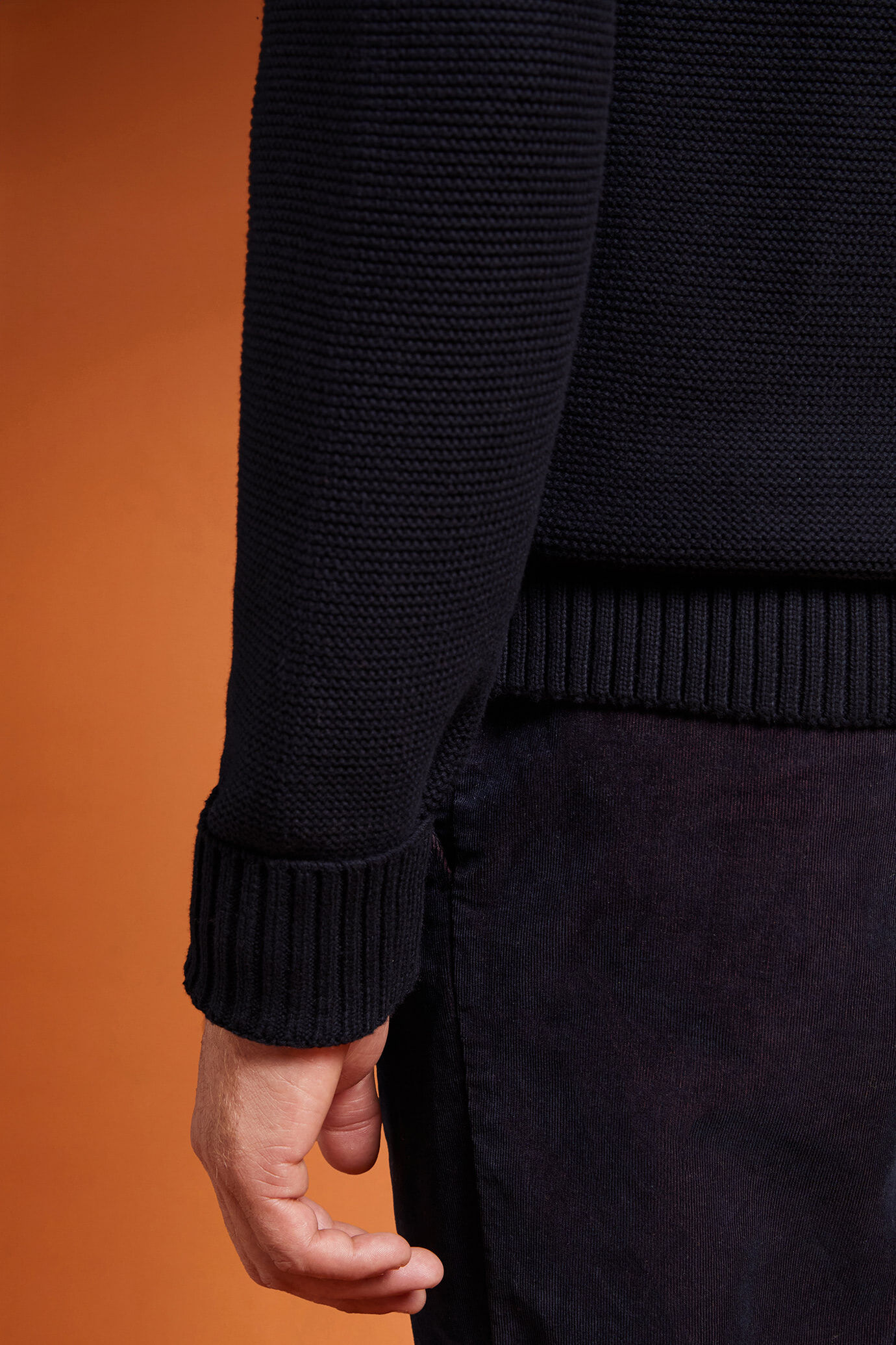 Herren-Strickjacke mit Schalkragen aus 100 % Baumwolle in normaler Passform image number 2