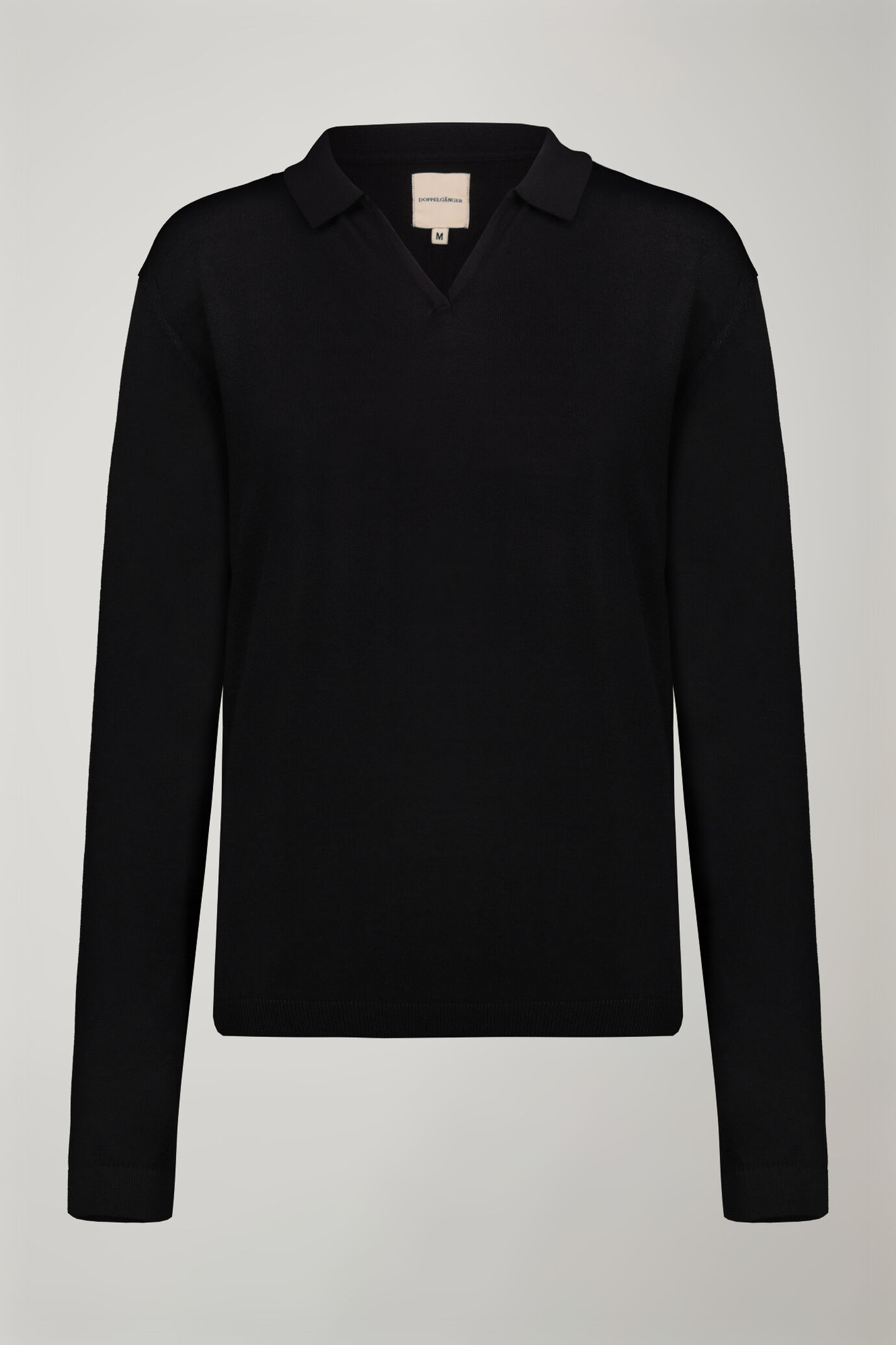 Polo donna in maglia con manica lunga image number 4