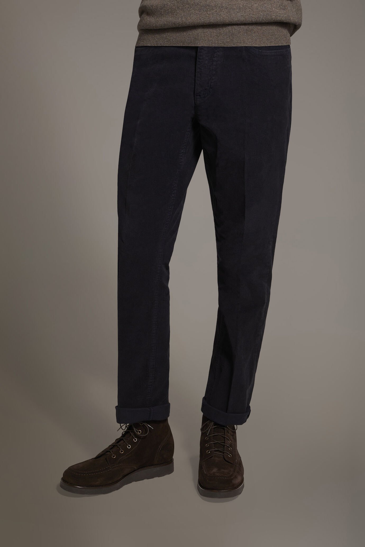 Pantalone 5 tasche regular fit tessuto velluto a coste image number 2