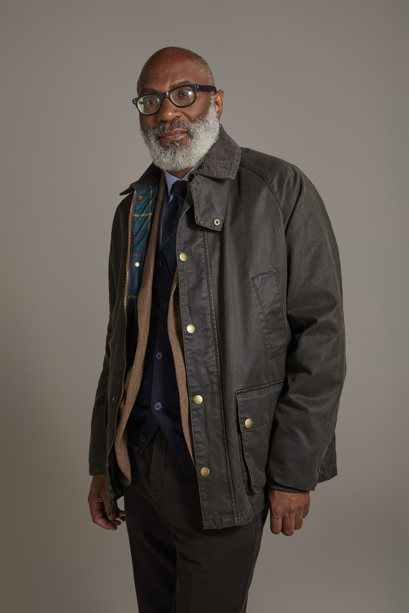 Wax touch jacket 100% cotton image number 1