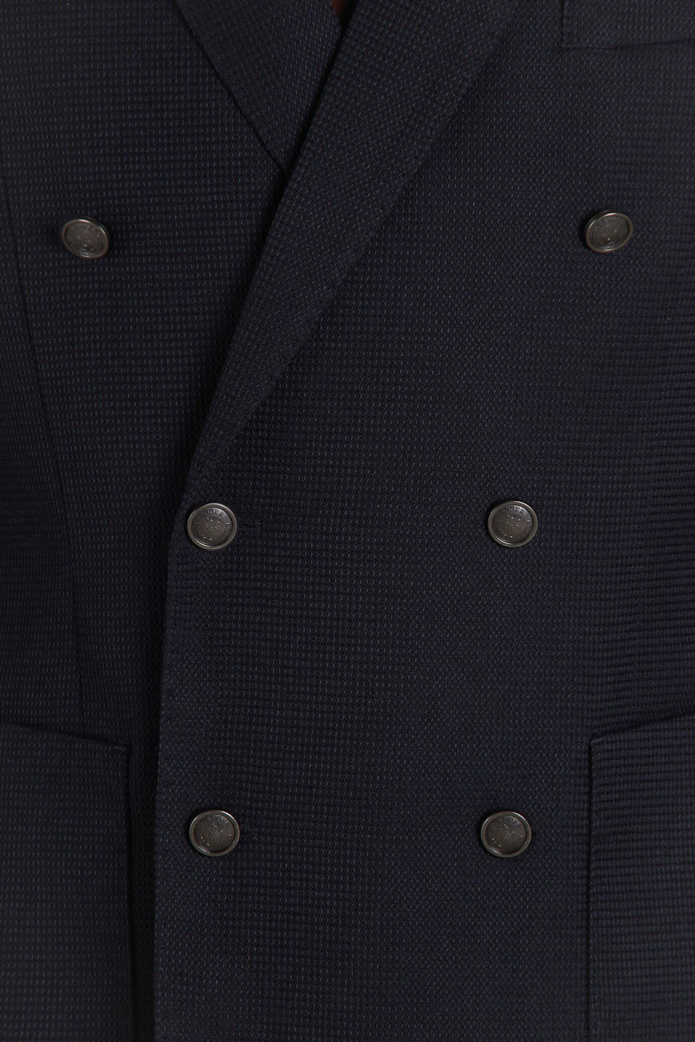 Double breasted jacket peak lapel with patch pockets image number 3