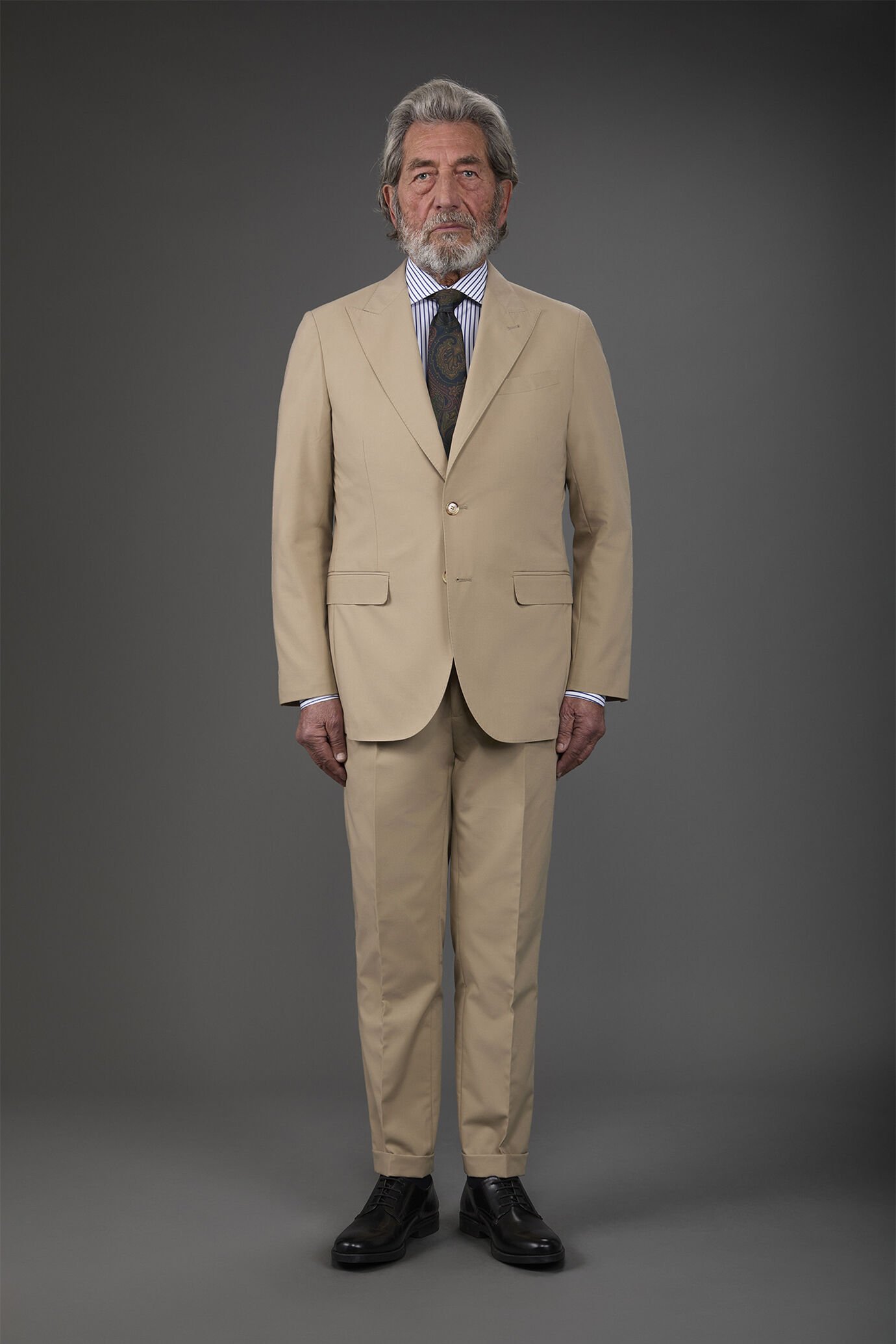 Abito uomo monopetto con pantalone ad una pinces image number 1