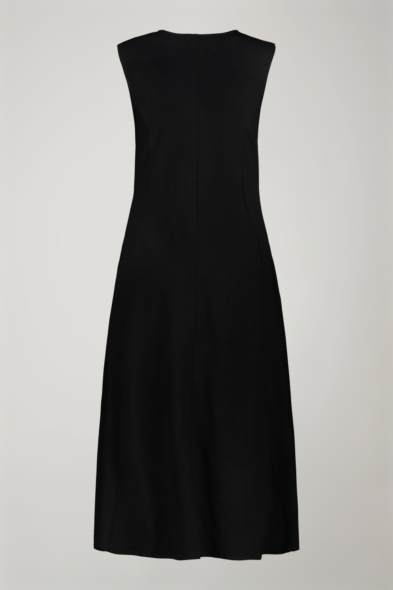 Women’s midi sleeveless dress in stretch cotton jersey  regular fit image number 5