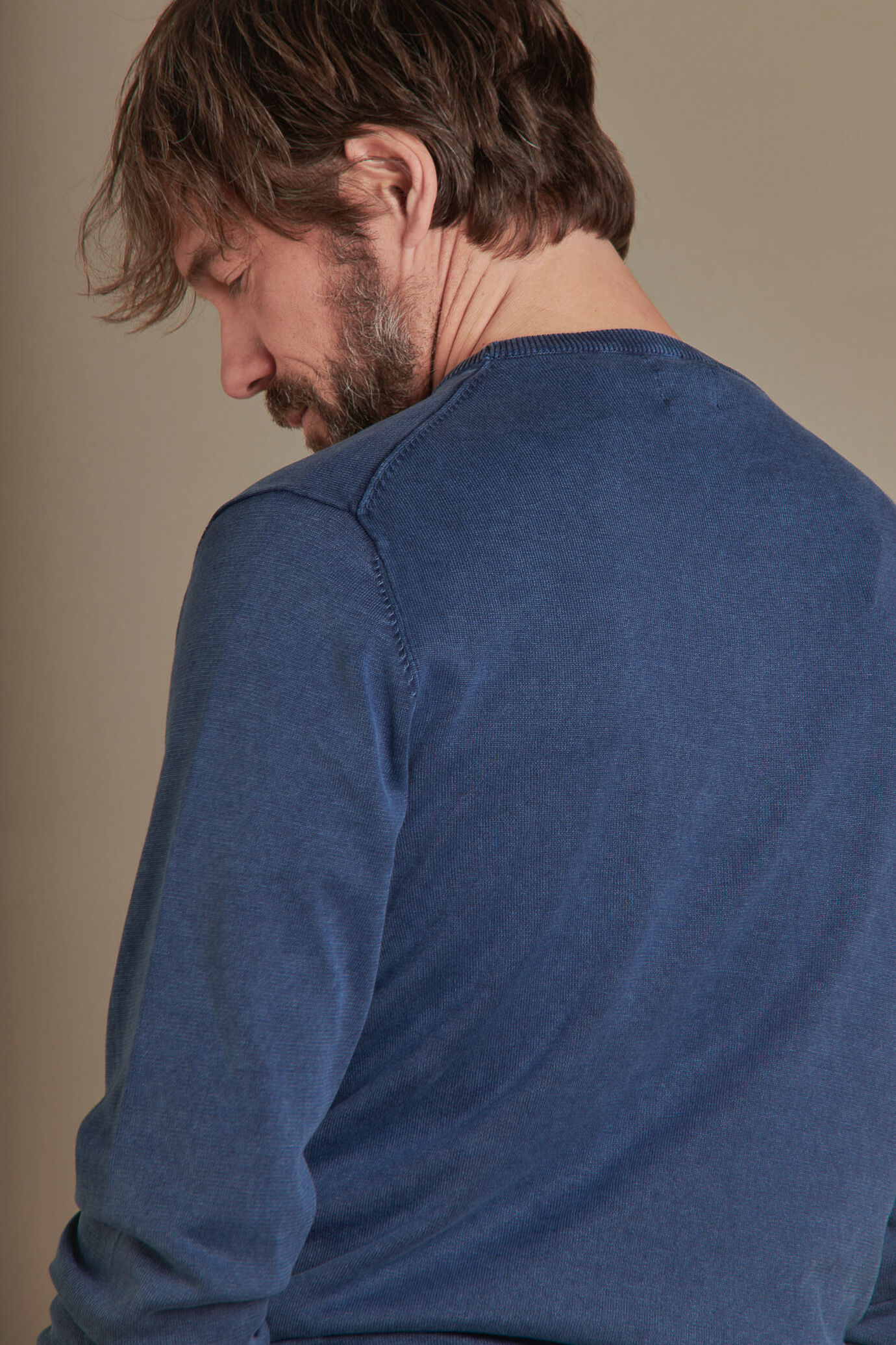 Maglia giro collo puro cotone image number 2