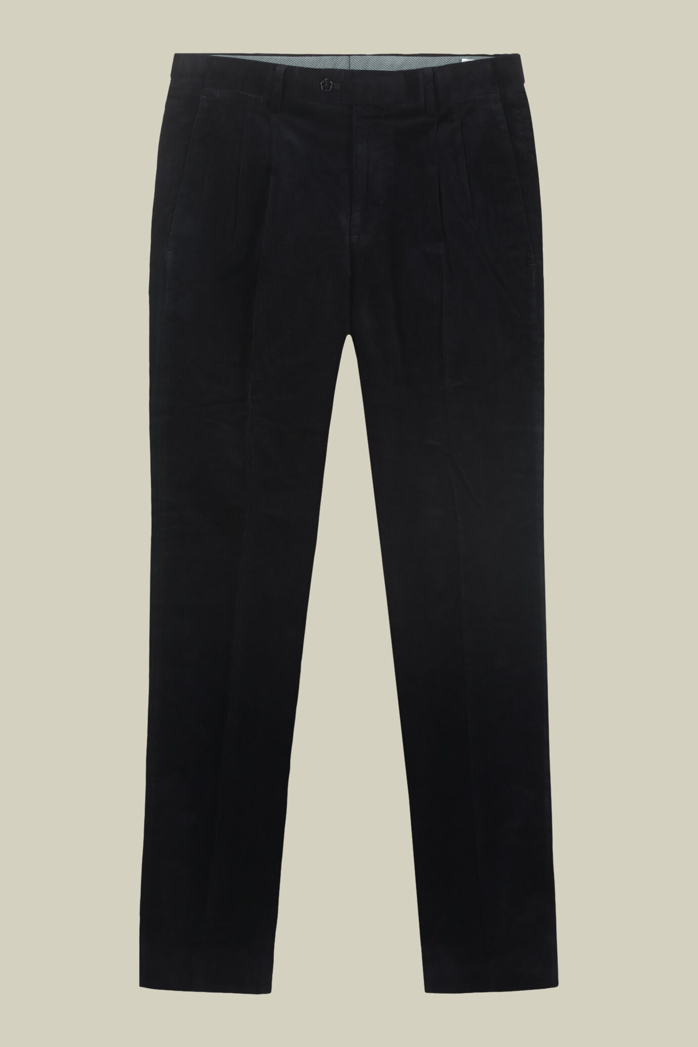 Pantalone uomo in velluto a coste di cotone regular fit image number 4