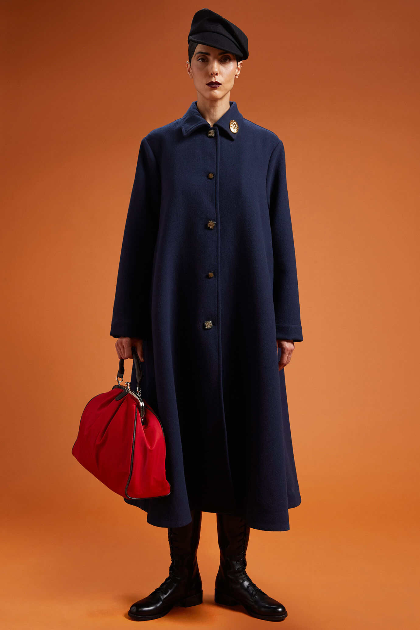 Cappotto lungo donna sfoderato oversize image number 2