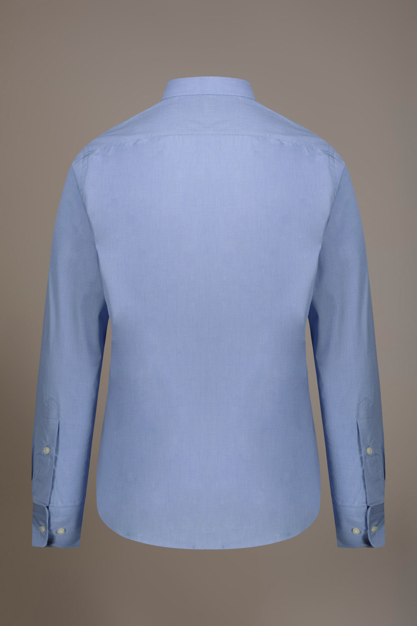 Chemise classique col français fit classique tissu microcheck image number 4