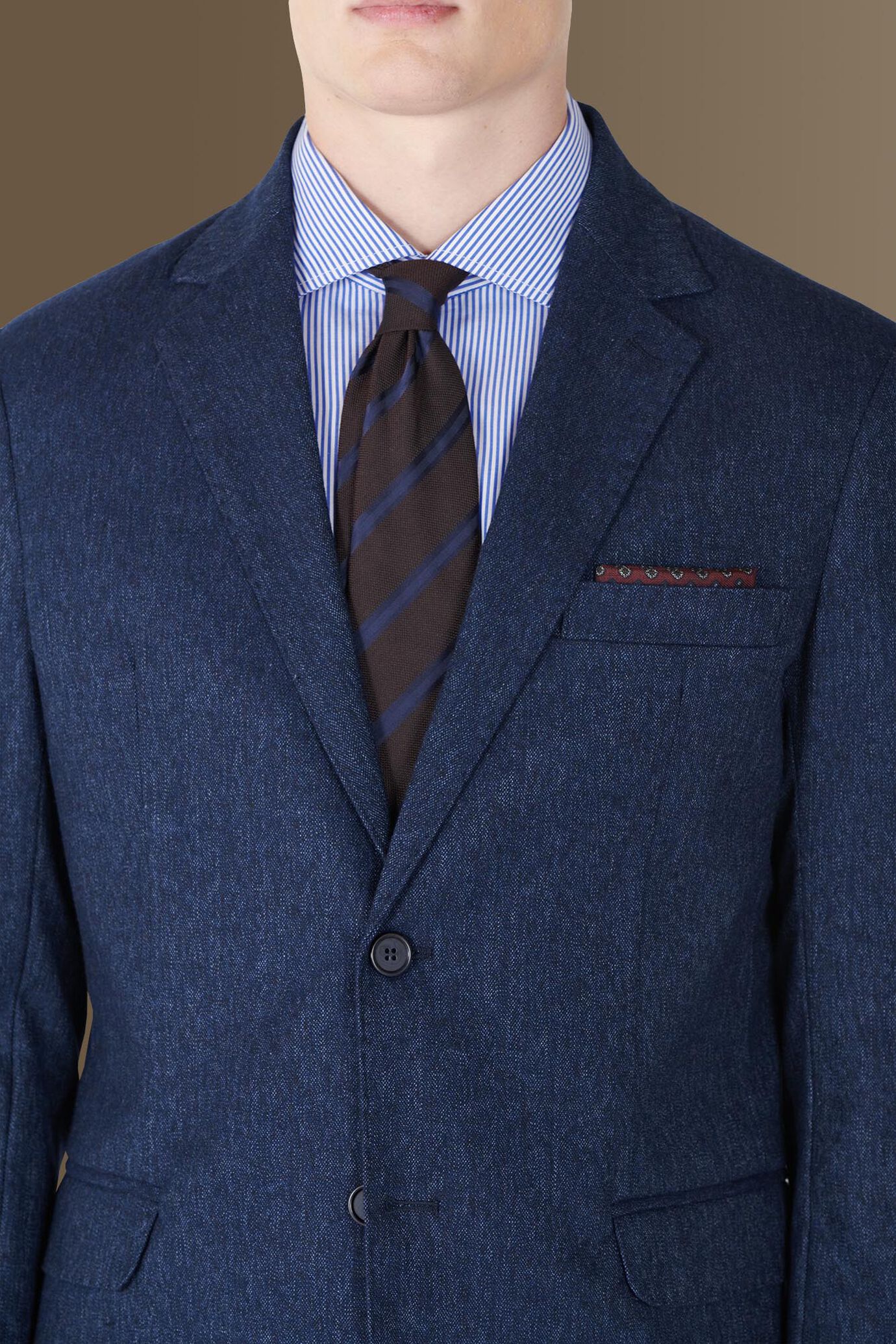 Single breasted suit with trousers with classic ham image number 2